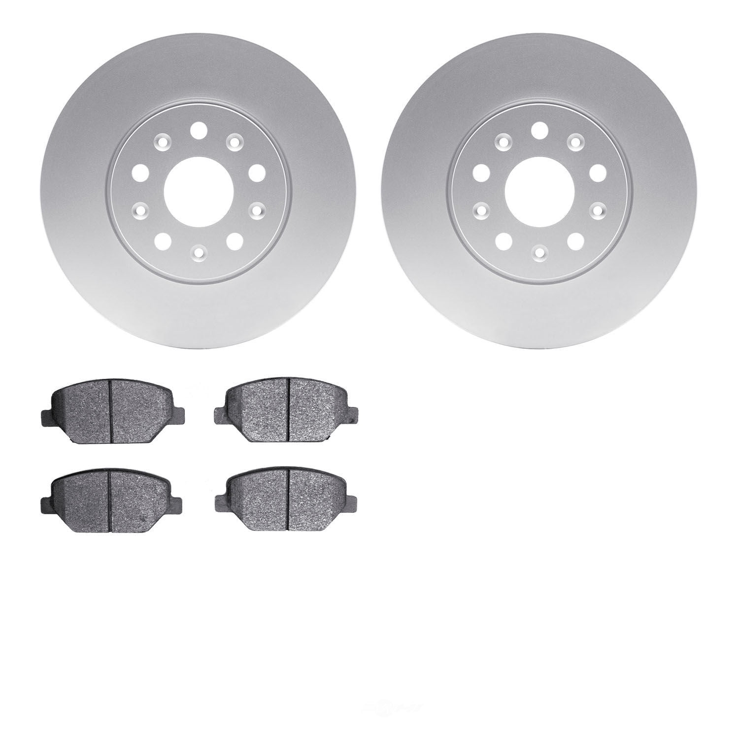 Dynamic Friction Company 4502-47097 DFC GEOSPEC Rotors with 5000 Advanced Brake Pads