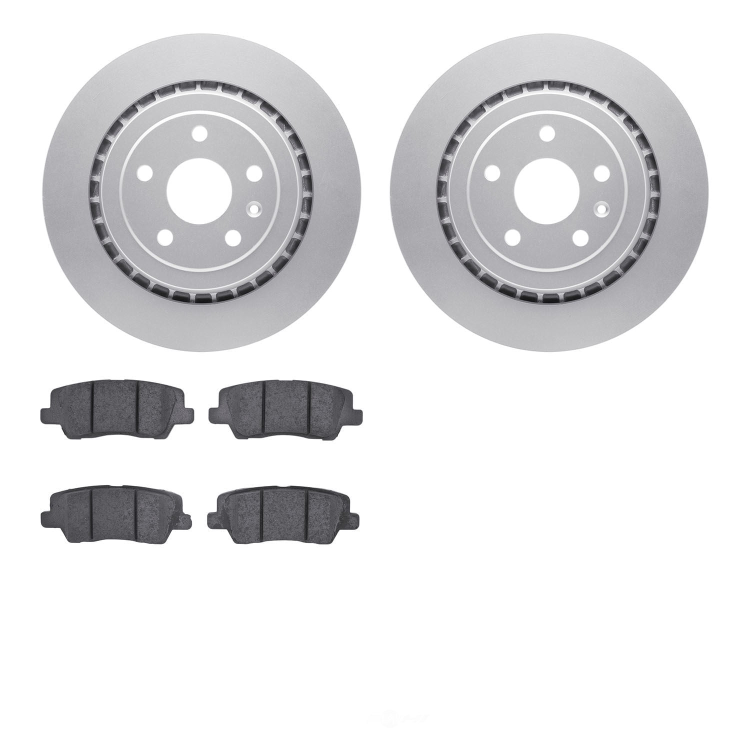 Dynamic Friction Company 4502-47115 DFC GEOSPEC Rotors with 5000 Advanced Brake Pads