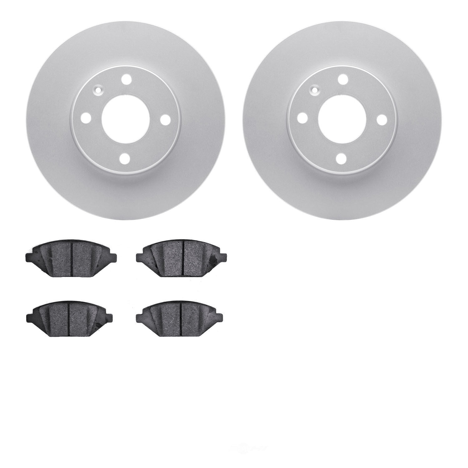 Dynamic Friction Company 4502-47119 DFC GEOSPEC Rotors with 5000 Advanced Brake Pads