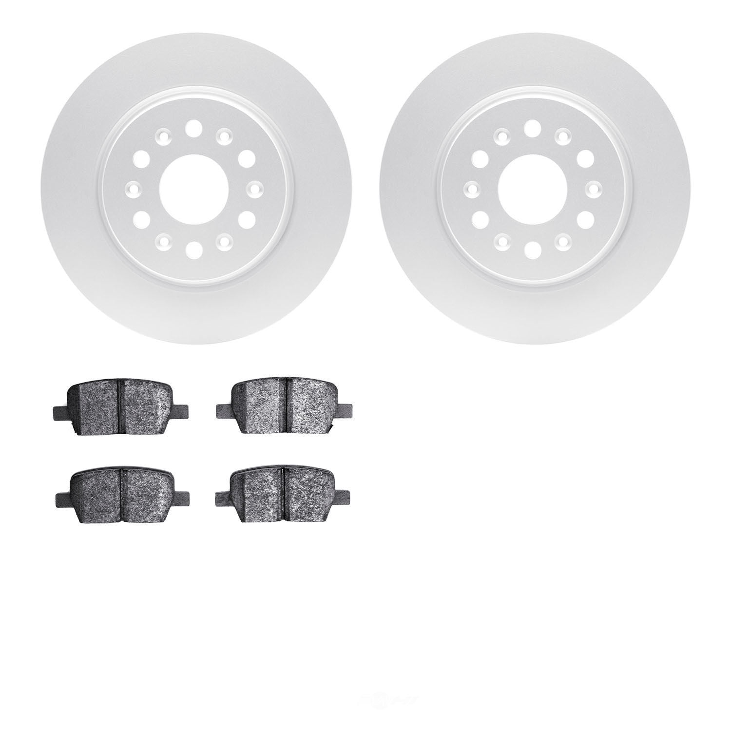 Dynamic Friction Company 4502-48022 DFC GEOSPEC Rotors with 5000 Advanced Brake Pads
