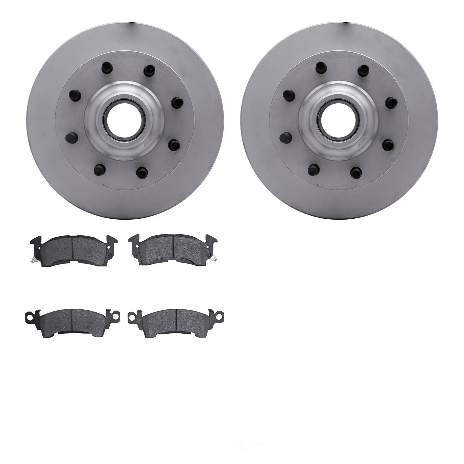 Dynamic Friction Company 4502-48025 DFC GEOSPEC Rotors with 5000 Advanced Brake Pads