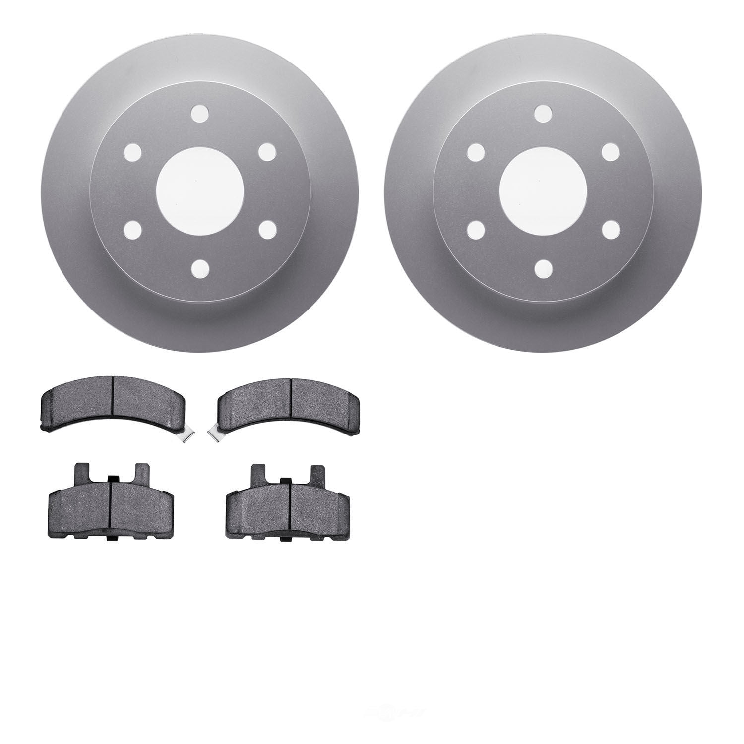 Dynamic Friction Company 4502-48076 DFC GEOSPEC Rotors with 5000 Advanced Brake Pads
