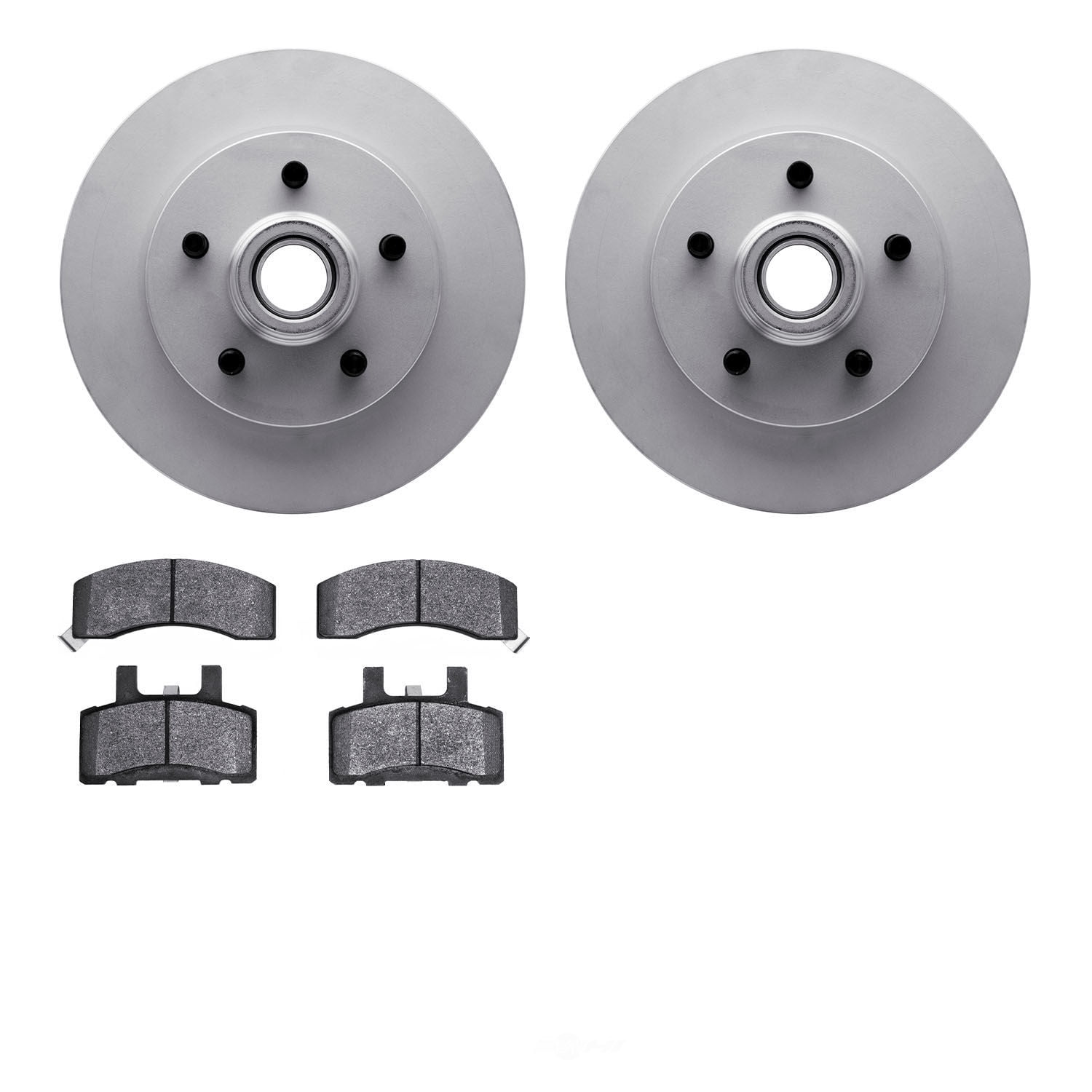 Dynamic Friction Company 4502-48087 DFC GEOSPEC Rotors with 5000 Advanced Brake Pads