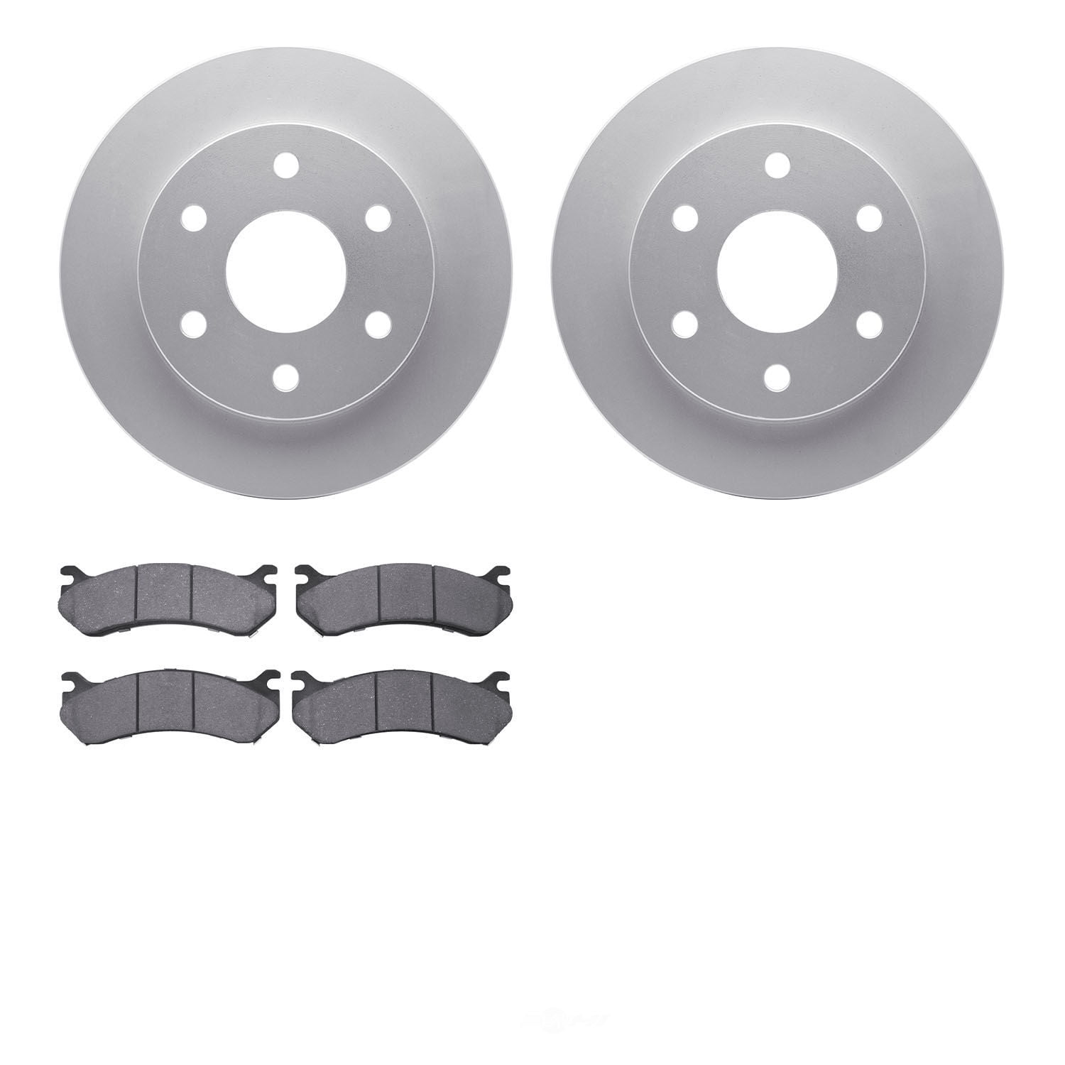 Dynamic Friction Company 4502-48094 DFC GEOSPEC Rotors with 5000 Advanced Brake Pads