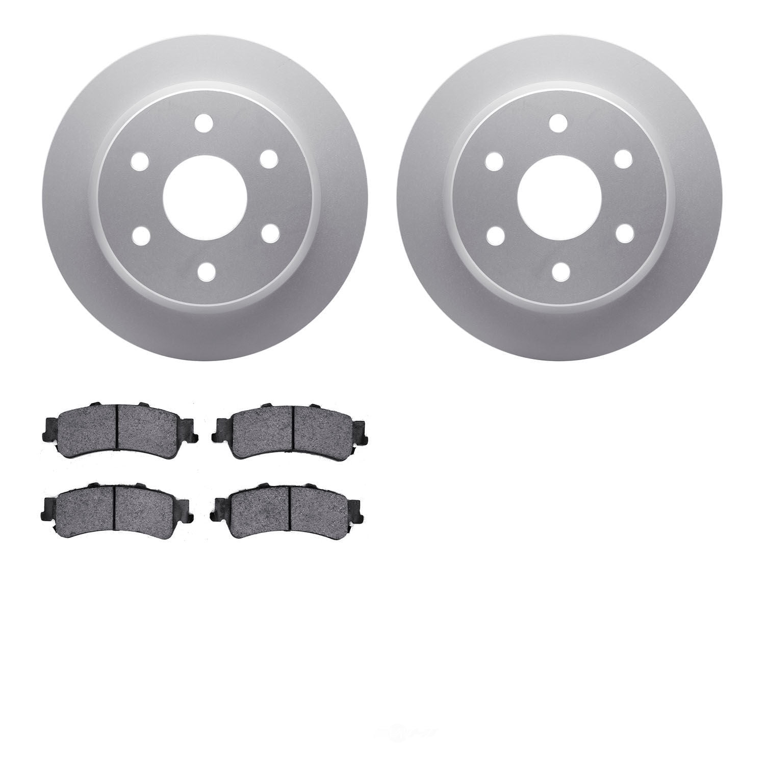 Dynamic Friction Company 4502-48095 DFC GEOSPEC Rotors with 5000 Advanced Brake Pads