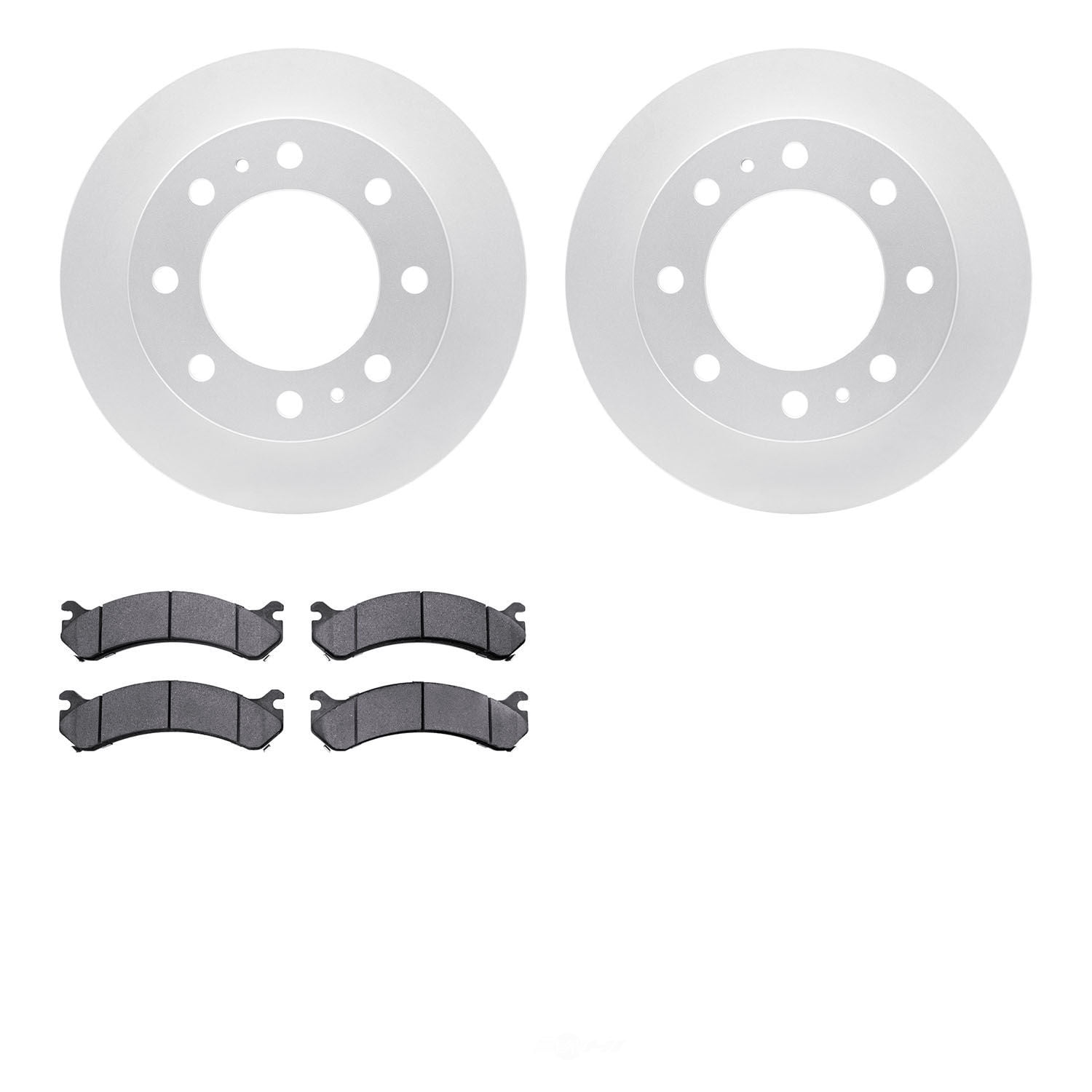 Dynamic Friction Company 4502-48096 DFC GEOSPEC Rotors with 5000 Advanced Brake Pads