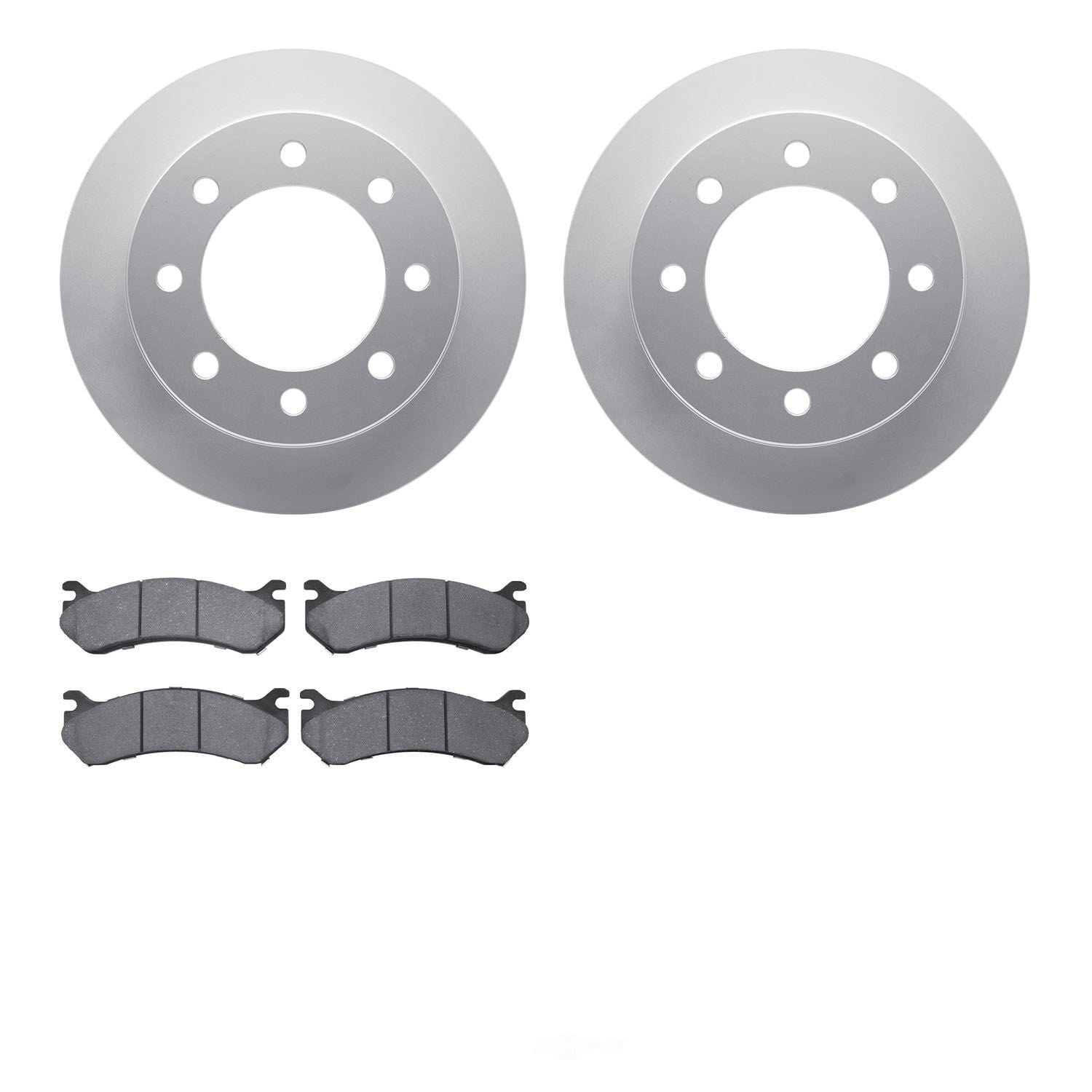 Dynamic Friction Company 4502-48100 DFC GEOSPEC Rotors with 5000 Advanced Brake Pads