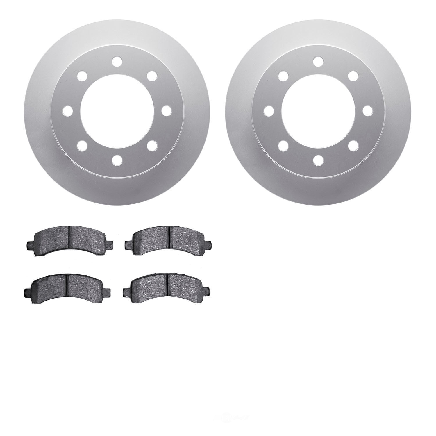 Dynamic Friction Company 4502-48101 DFC GEOSPEC Rotors with 5000 Advanced Brake Pads