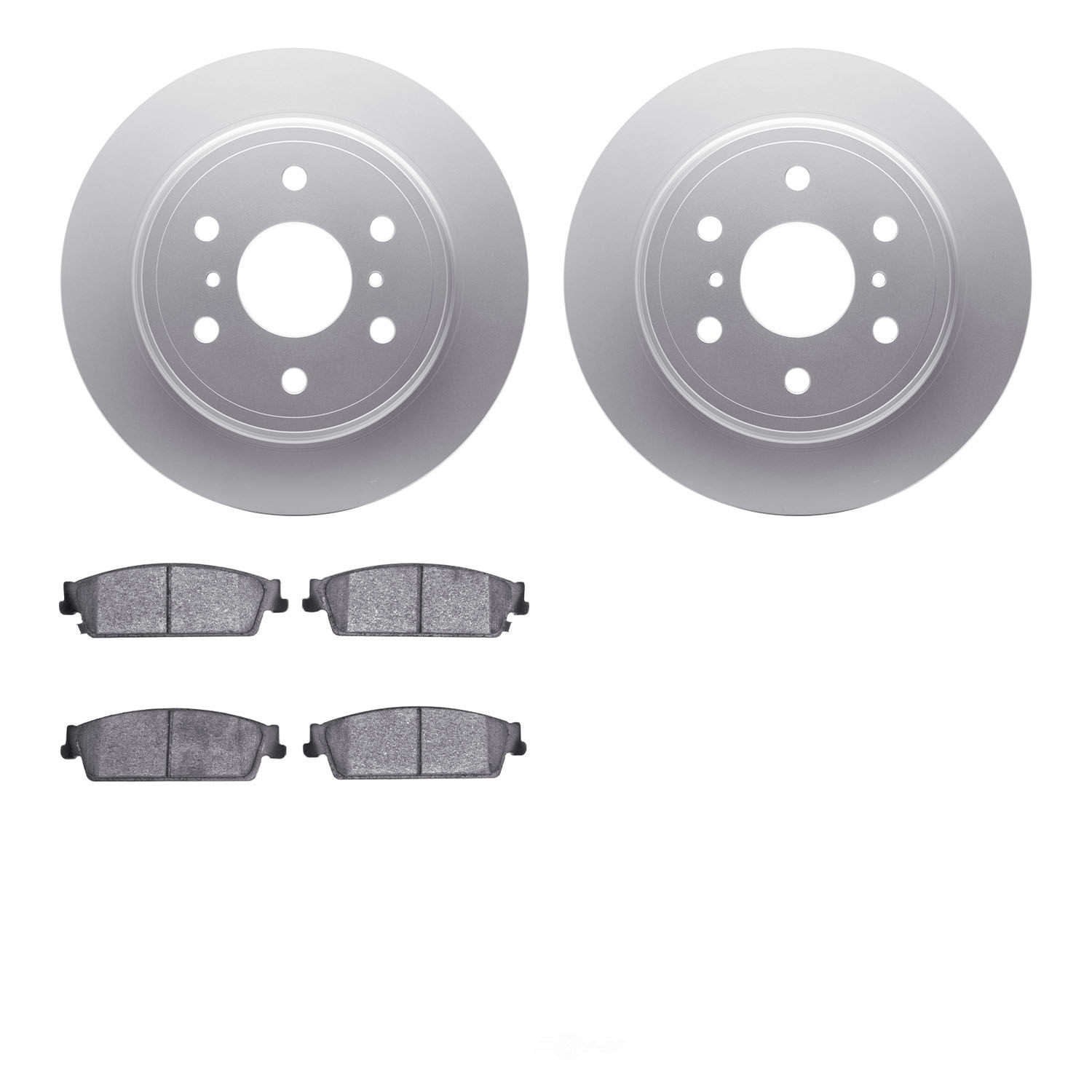 Dynamic Friction Company 4502-48118 DFC GEOSPEC Rotors with 5000 Advanced Brake Pads