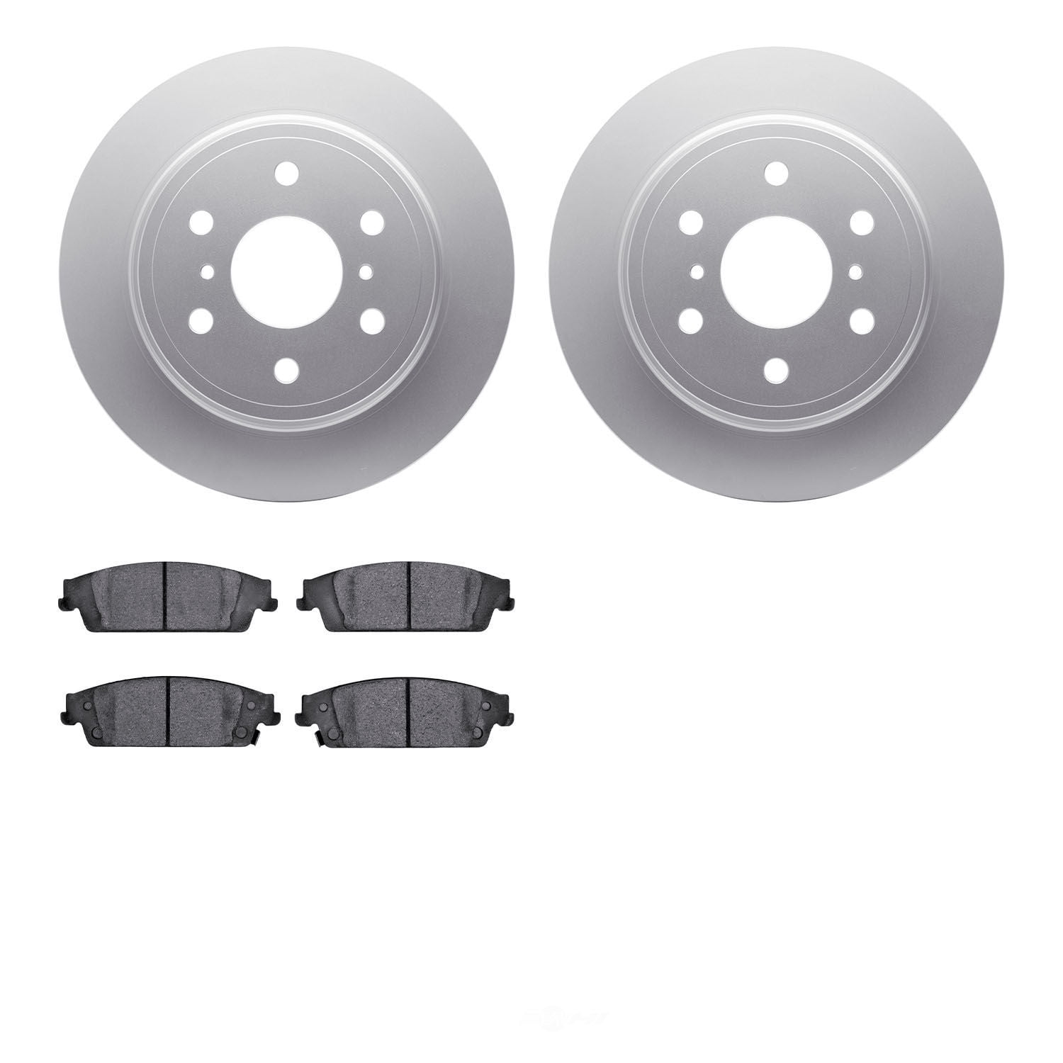 Dynamic Friction Company 4502-48119 DFC GEOSPEC Rotors with 5000 Advanced Brake Pads