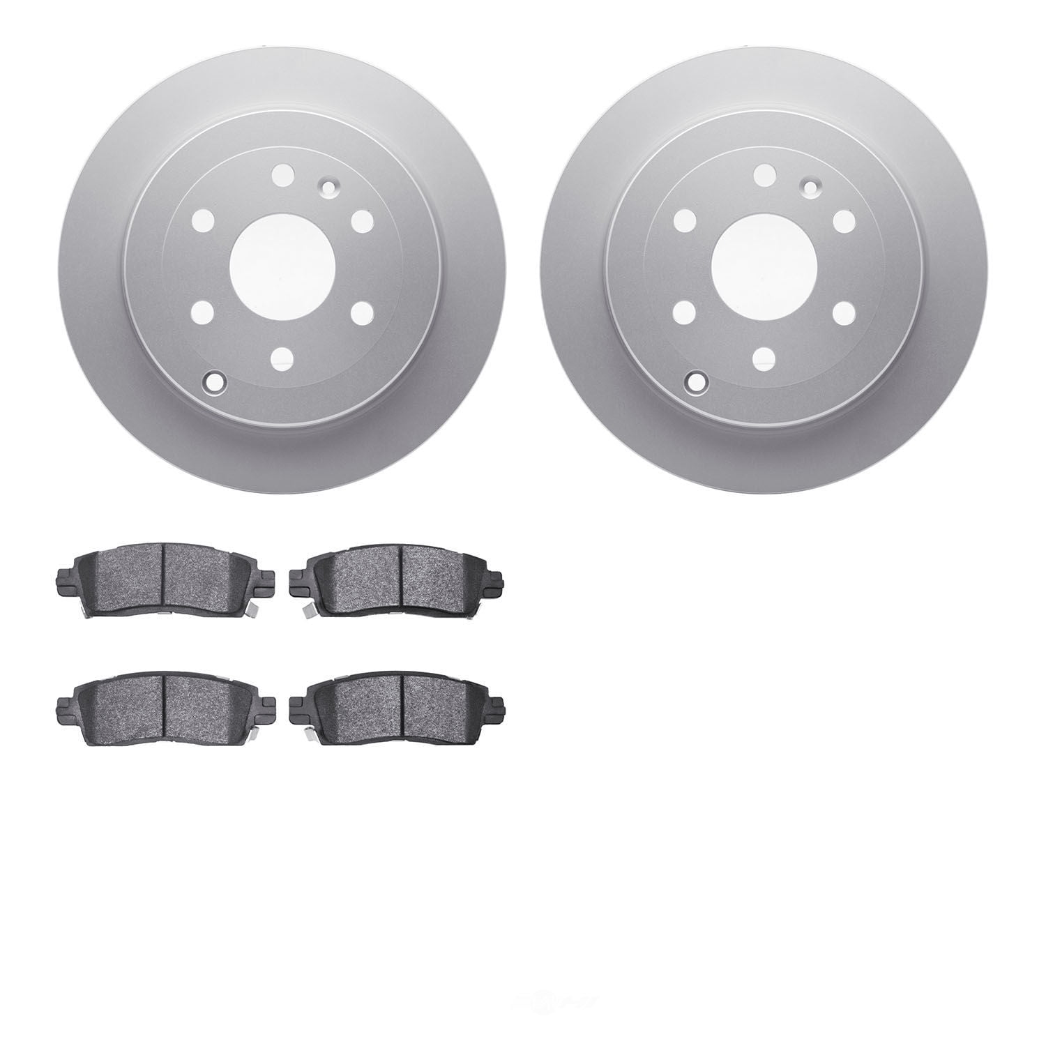 Dynamic Friction Company 4502-48123 DFC GEOSPEC Rotors with 5000 Advanced Brake Pads