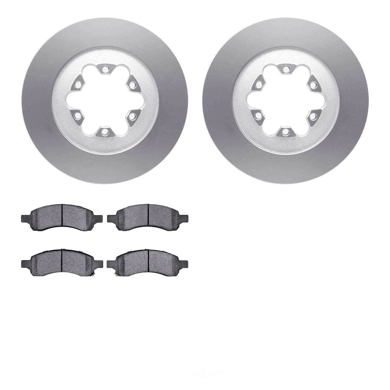 Dynamic Friction Company 4502-48125 DFC GEOSPEC Rotors with 5000 Advanced Brake Pads