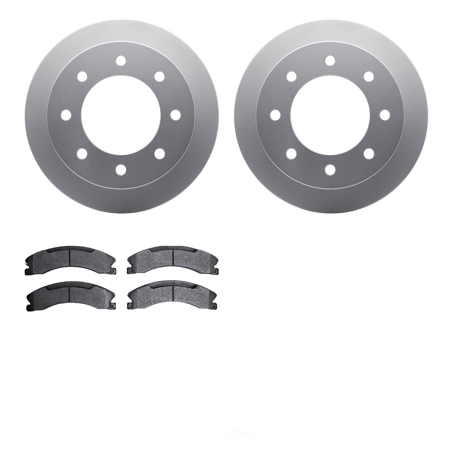 Dynamic Friction Company 4502-48128 DFC GEOSPEC Rotors with 5000 Advanced Brake Pads