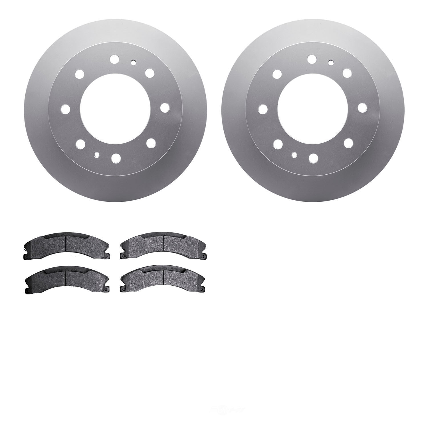 Dynamic Friction Company 4502-48129 DFC GEOSPEC Rotors with 5000 Advanced Brake Pads