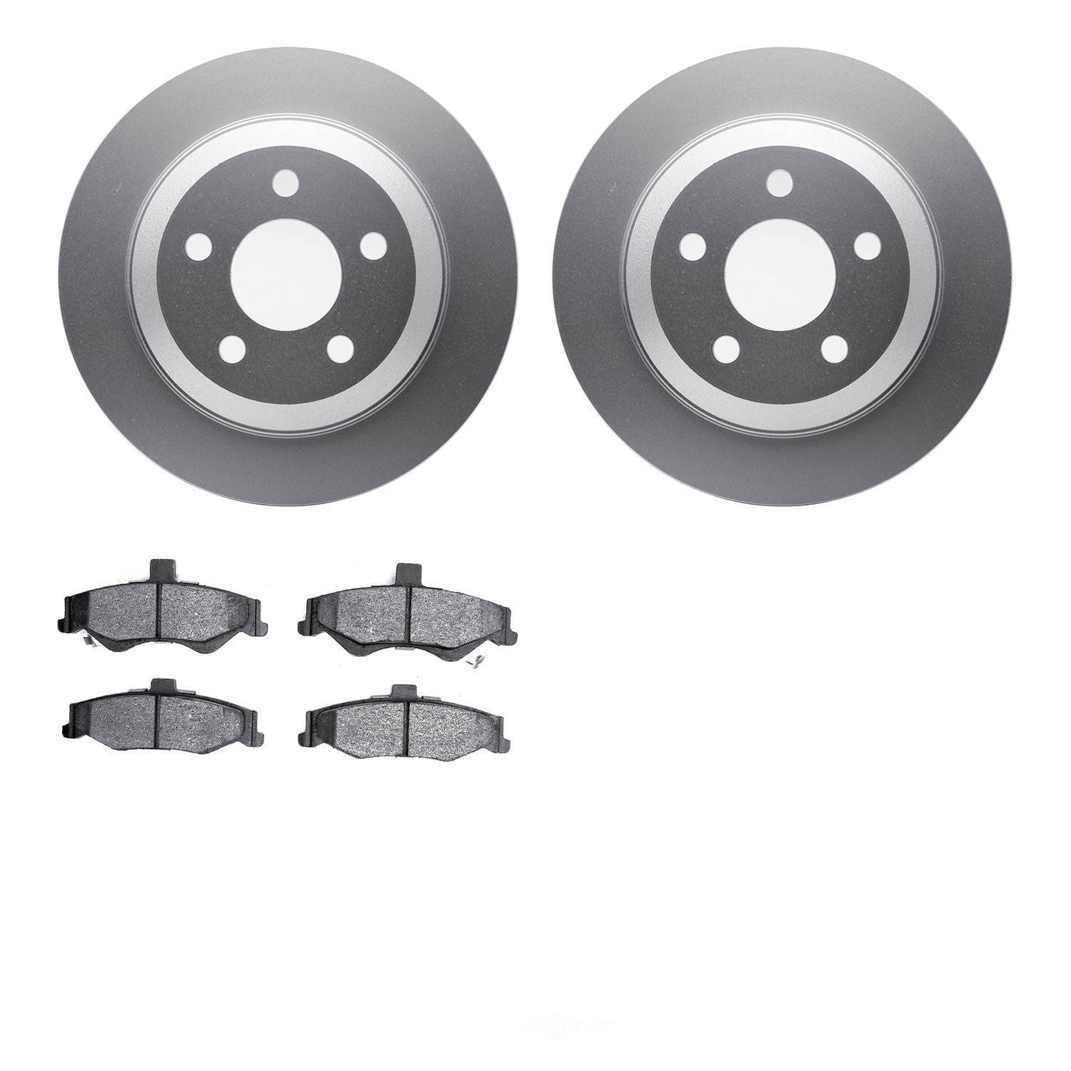Dynamic Friction Company 4502-52027 DFC GEOSPEC Rotors with 5000 Advanced Brake Pads