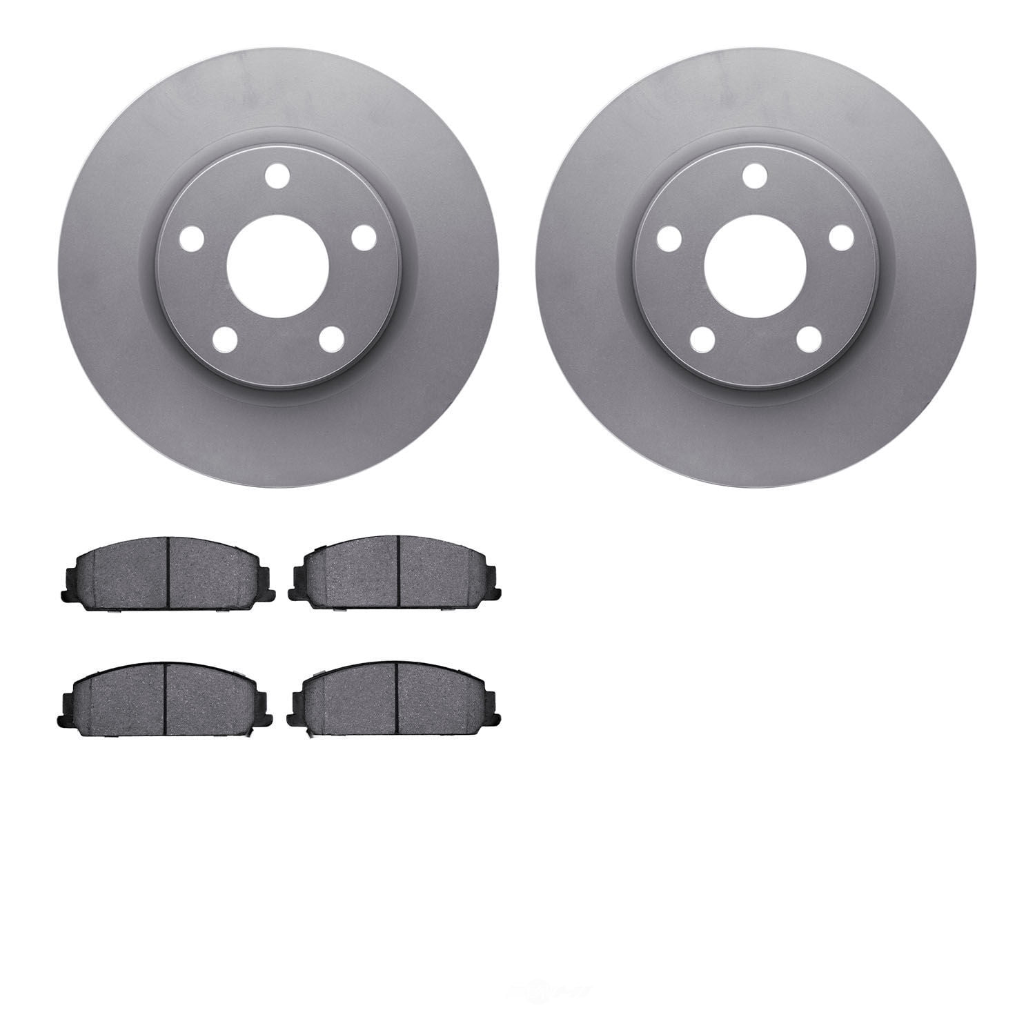 Dynamic Friction Company 4502-52034 DFC GEOSPEC Rotors with 5000 Advanced Brake Pads