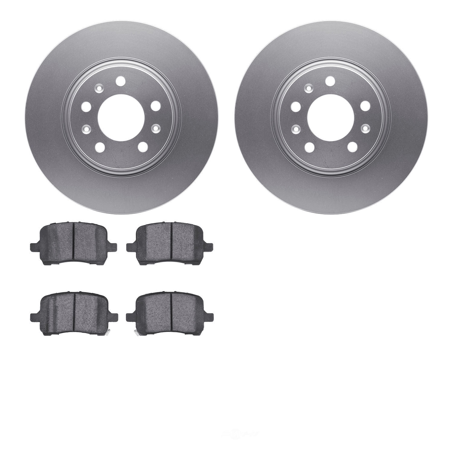 Dynamic Friction Company 4502-53016 DFC GEOSPEC Rotors with 5000 Advanced Brake Pads