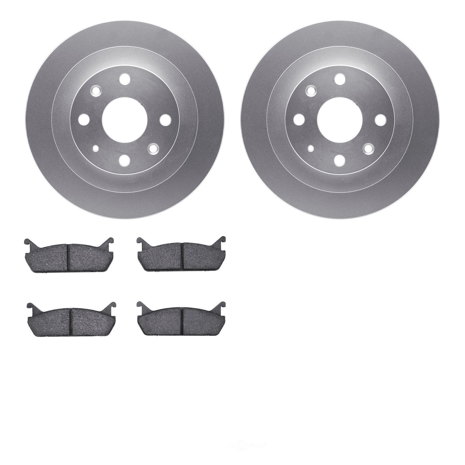 Dynamic Friction Company 4502-54099 DFC GEOSPEC Rotors with 5000 Advanced Brake Pads