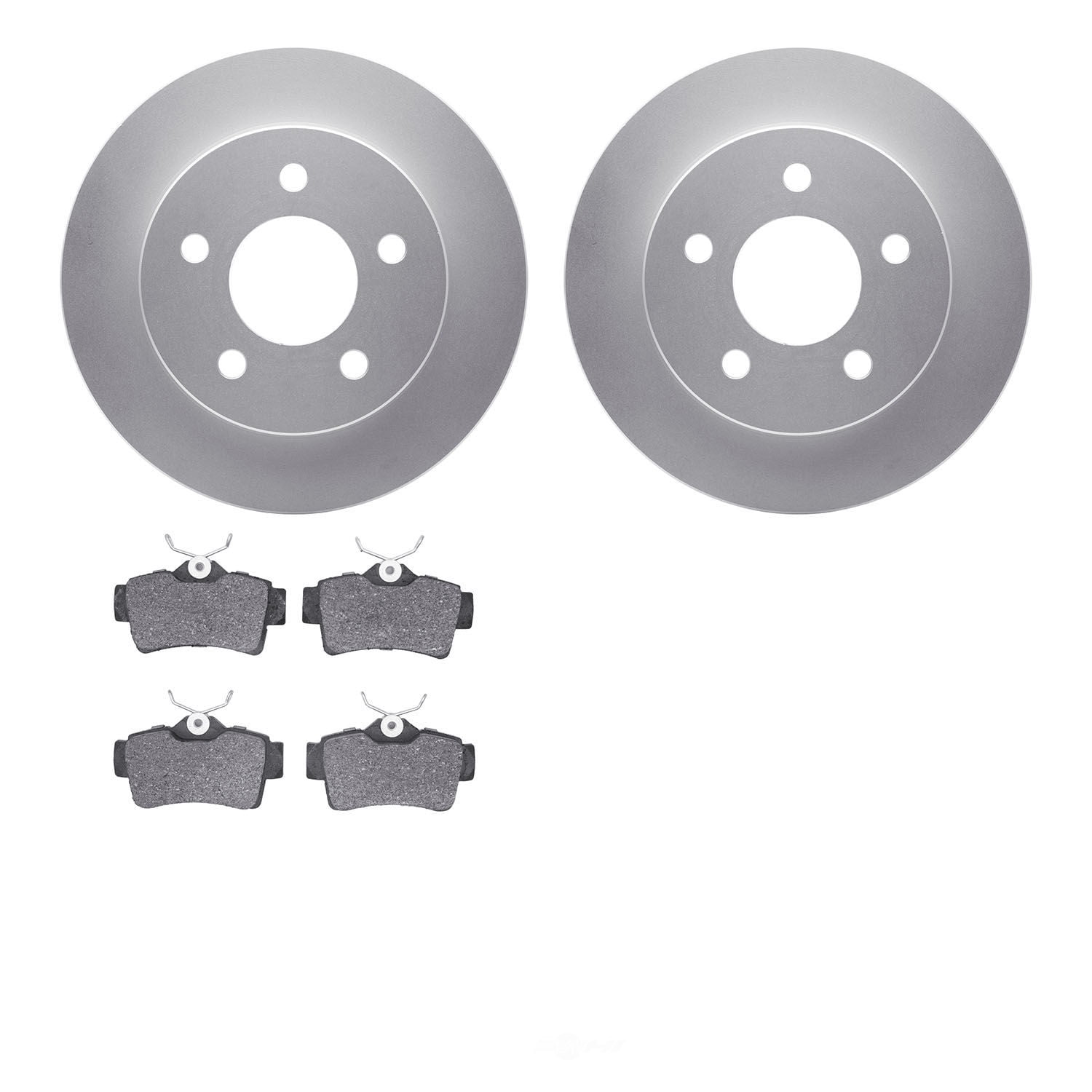 Dynamic Friction Company 4502-54223 DFC GEOSPEC Rotors with 5000 Advanced Brake Pads