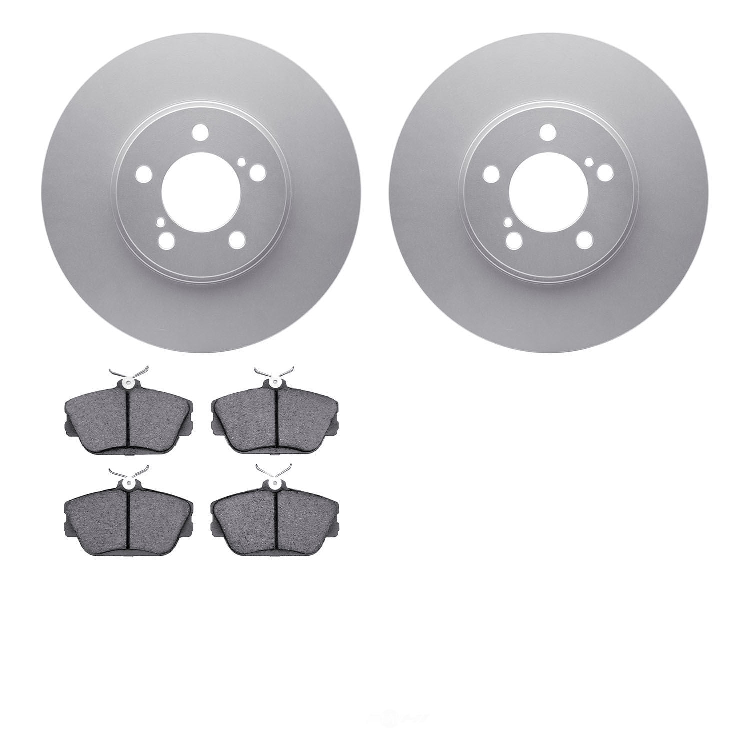 Dynamic Friction Company 4502-54226 DFC GEOSPEC Rotors with 5000 Advanced Brake Pads