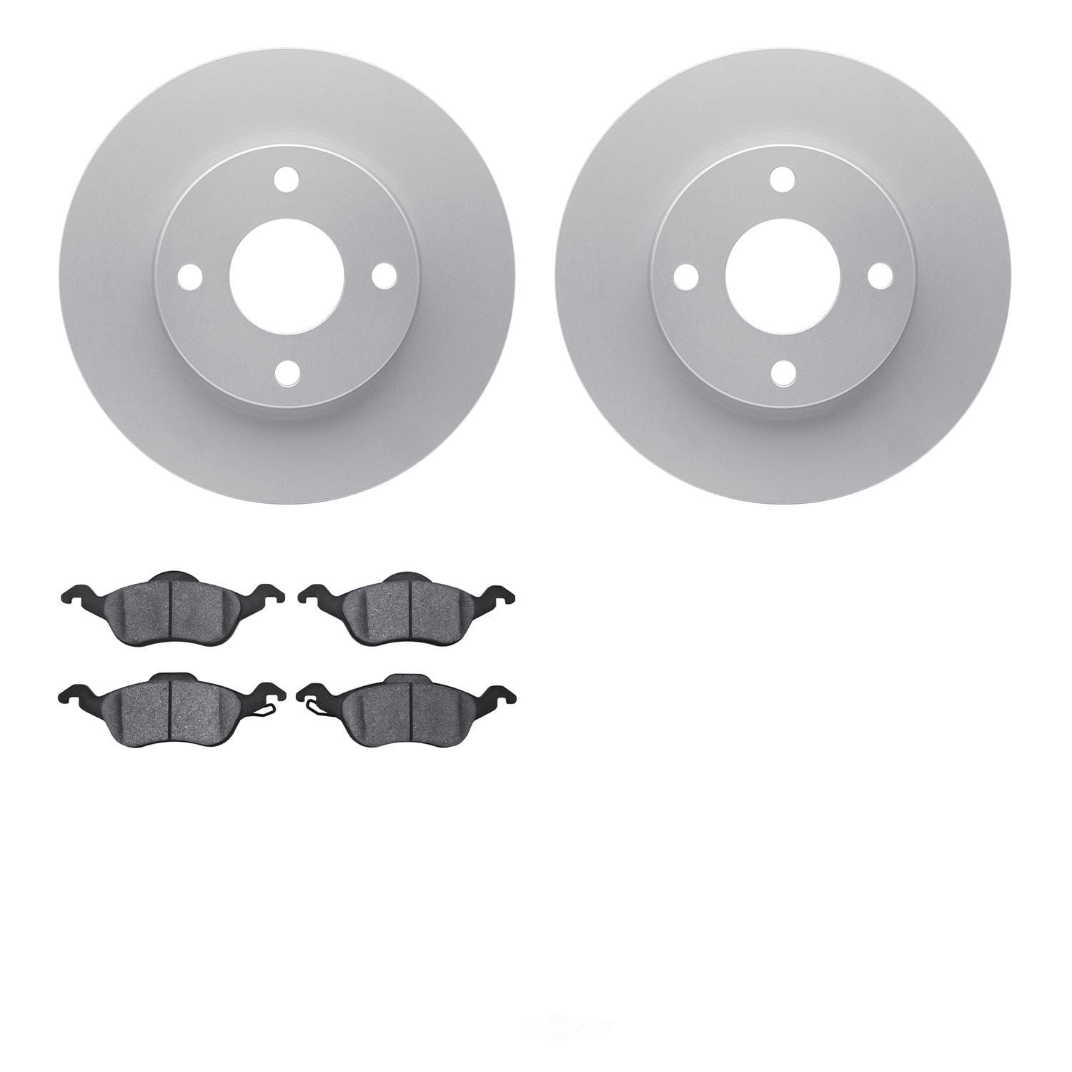 Dynamic Friction Company 4502-54233 DFC GEOSPEC Rotors with 5000 Advanced Brake Pads