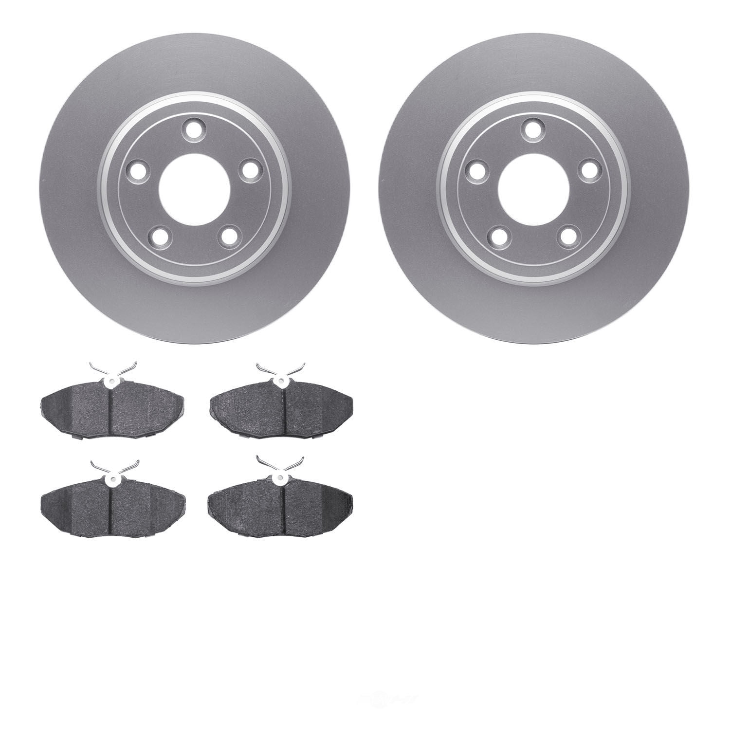 Dynamic Friction Company 4502-54234 DFC GEOSPEC Rotors with 5000 Advanced Brake Pads