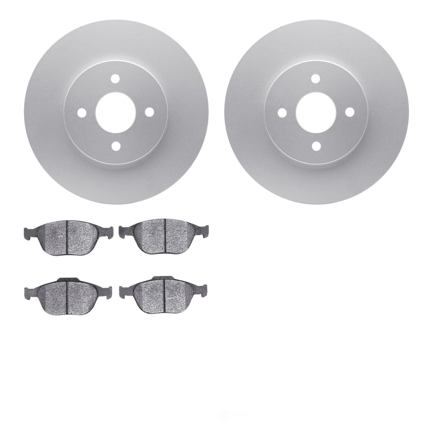 Dynamic Friction Company 4502-54235 DFC GEOSPEC Rotors with 5000 Advanced Brake Pads