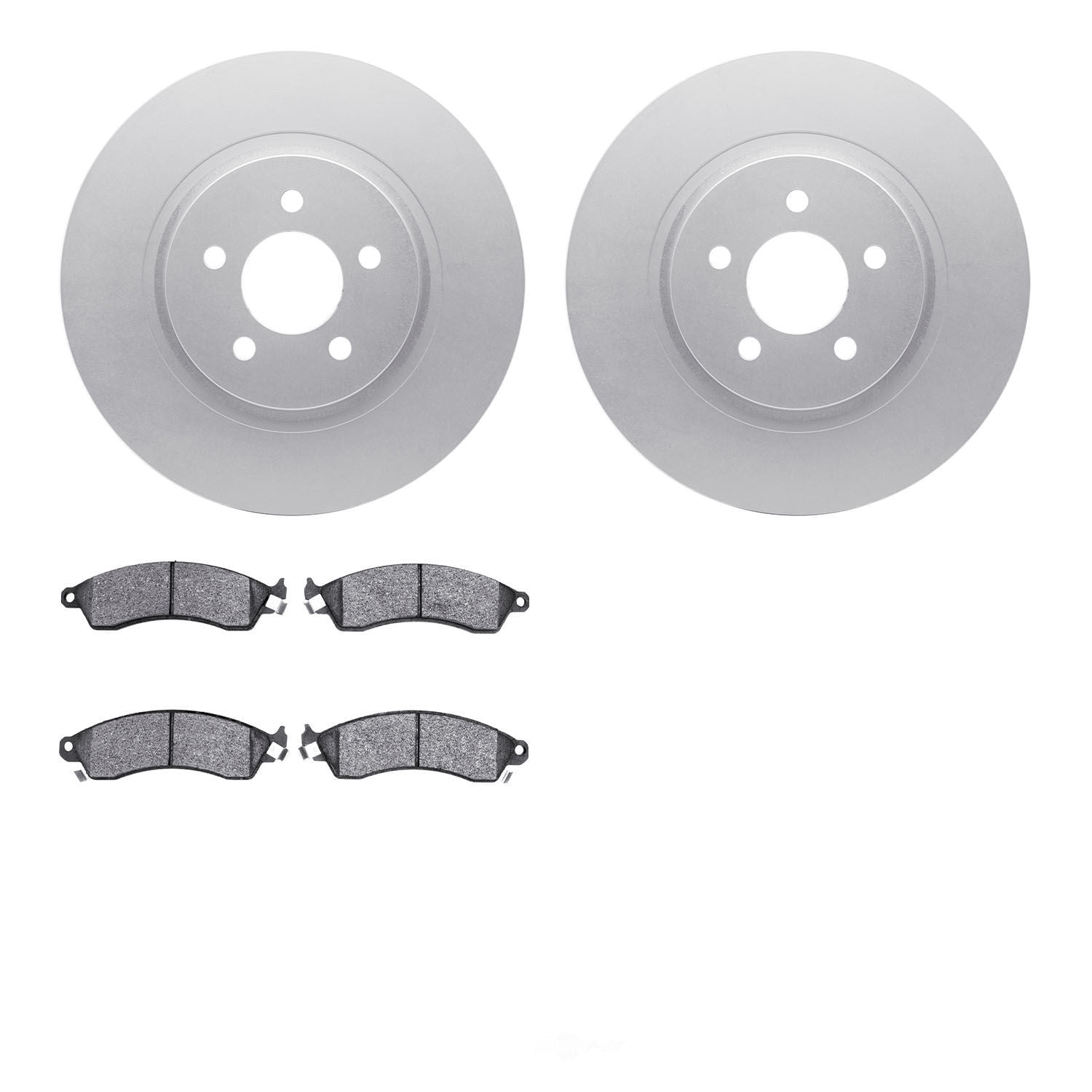 Dynamic Friction Company 4502-55013 DFC GEOSPEC Rotors with 5000 Advanced Brake Pads