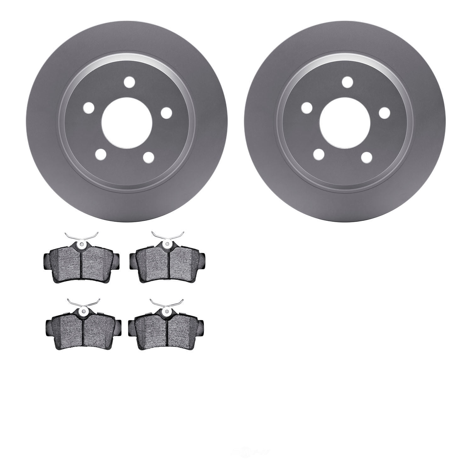 Dynamic Friction Company 4502-55014 DFC GEOSPEC Rotors with 5000 Advanced Brake Pads