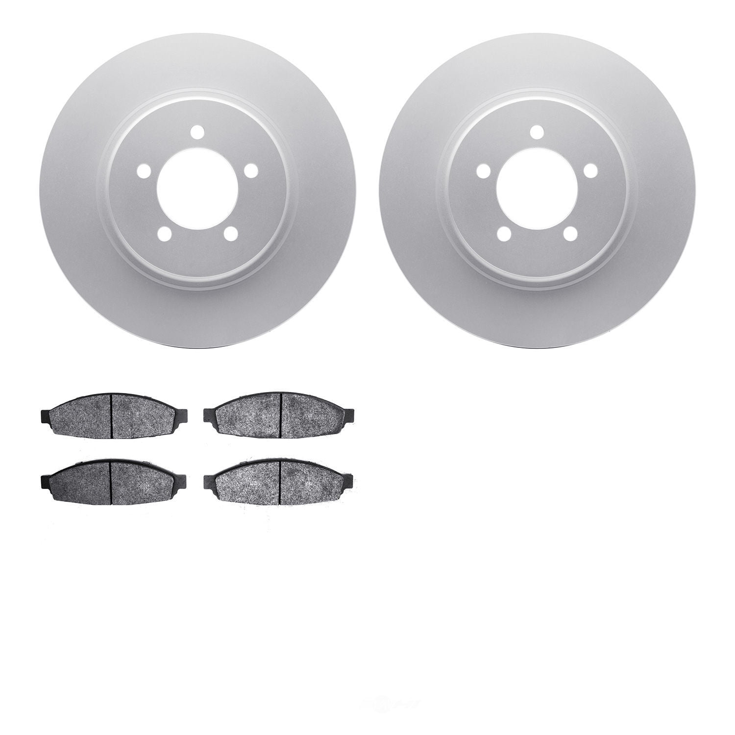 Dynamic Friction Company 4502-55018 DFC GEOSPEC Rotors with 5000 Advanced Brake Pads