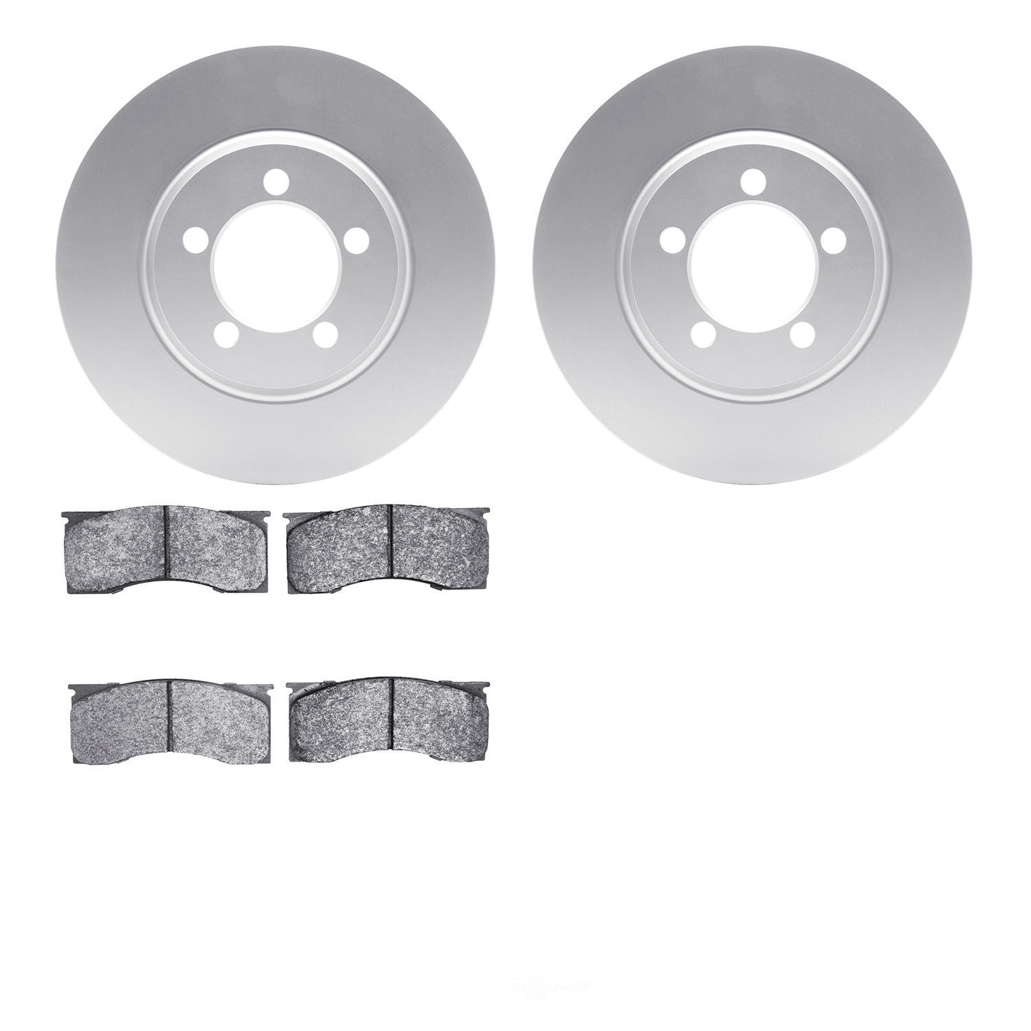 Dynamic Friction Company 4502-55019 DFC GEOSPEC Rotors with 5000 Advanced Brake Pads