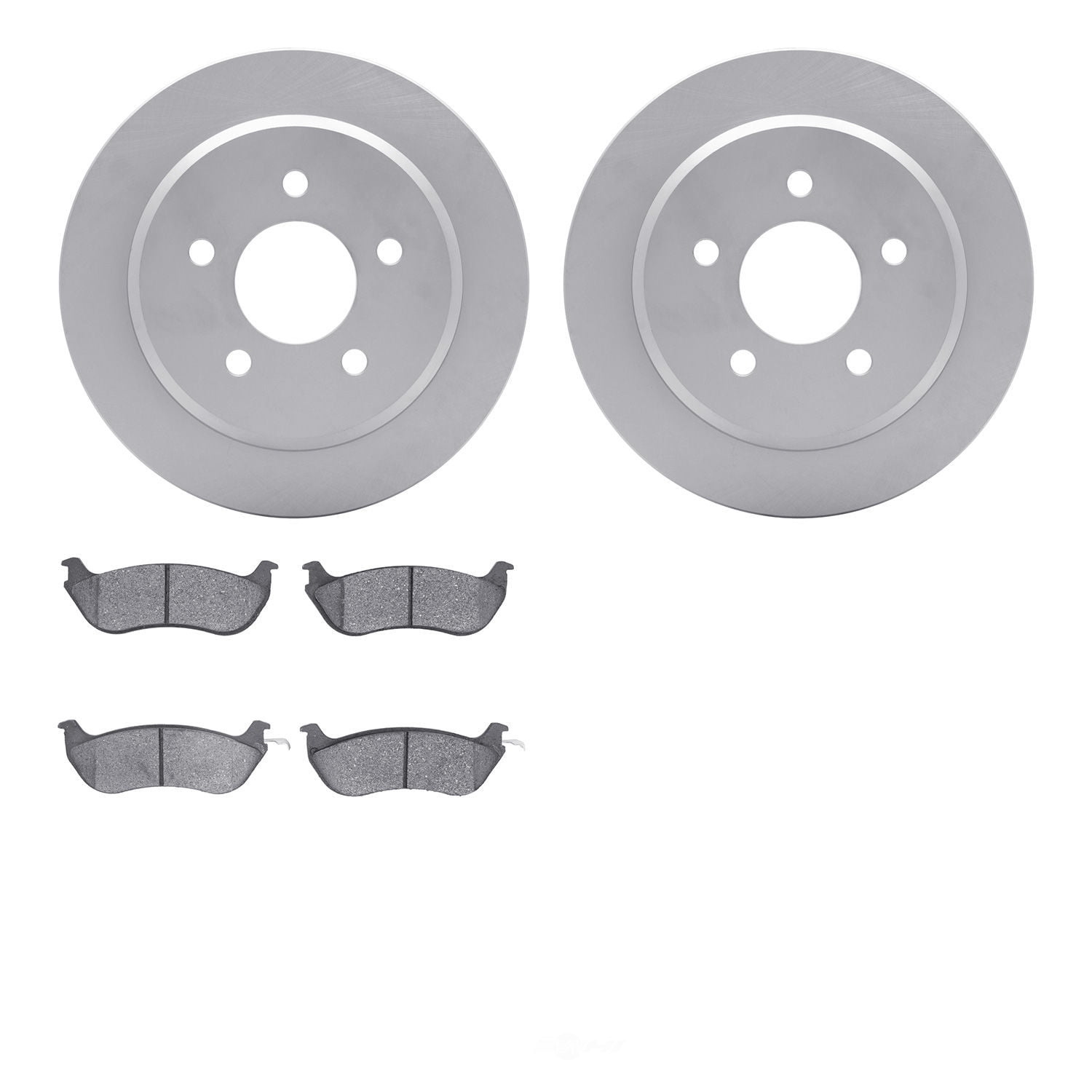 Dynamic Friction Company 4502-56011 DFC GEOSPEC Rotors with 5000 Advanced Brake Pads