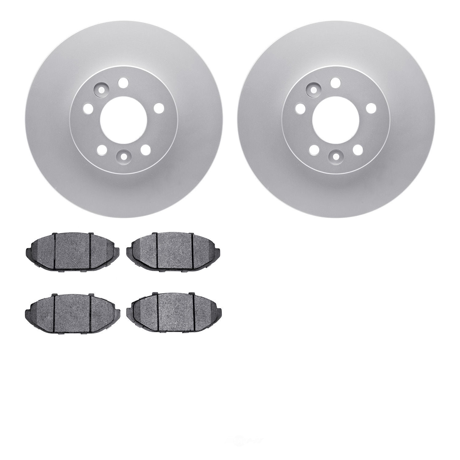Dynamic Friction Company 4502-56013 DFC GEOSPEC Rotors with 5000 Advanced Brake Pads