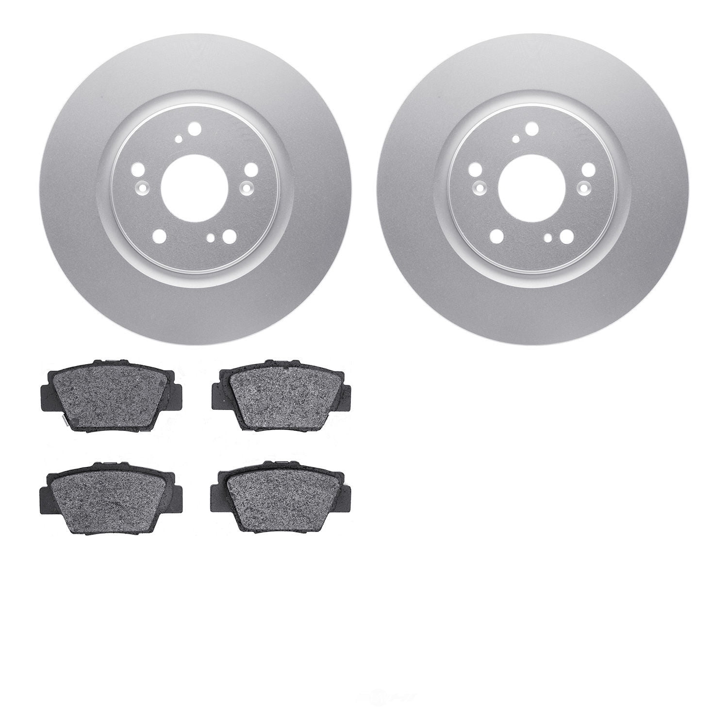 Dynamic Friction Company 4502-58025 DFC GEOSPEC Rotors with 5000 Advanced Brake Pads