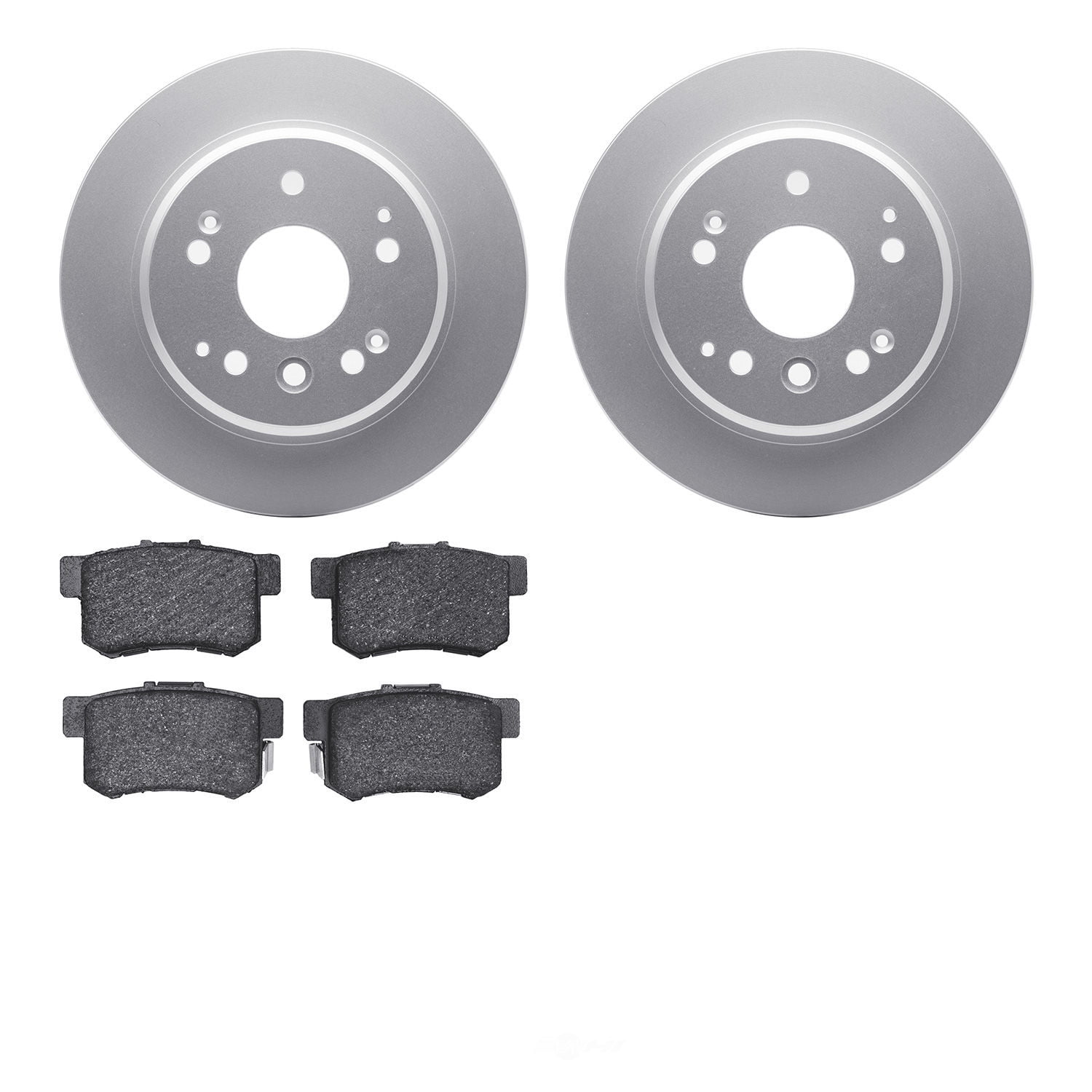 Dynamic Friction Company 4502-58030 DFC GEOSPEC Rotors with 5000 Advanced Brake Pads