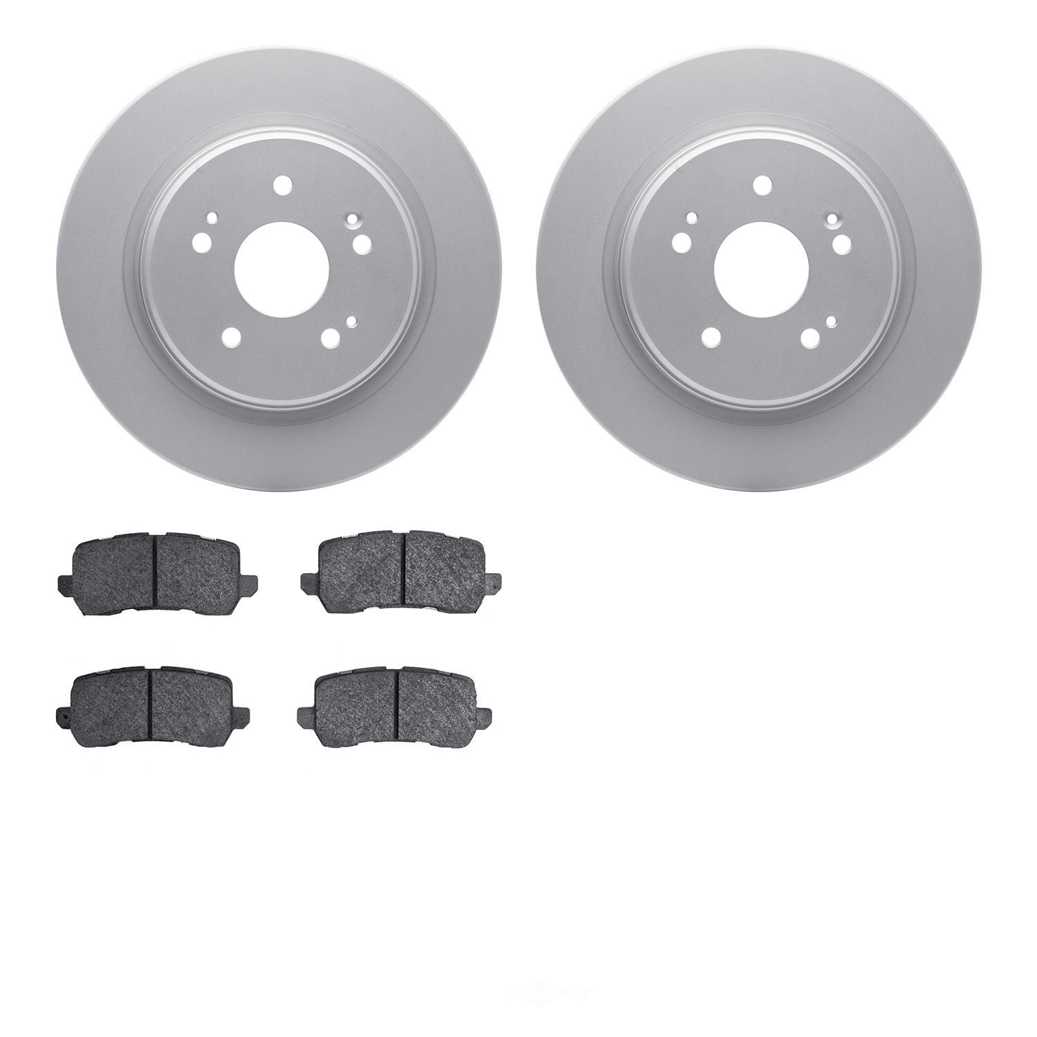 Dynamic Friction Company 4502-58044 DFC GEOSPEC Rotors with 5000 Advanced Brake Pads