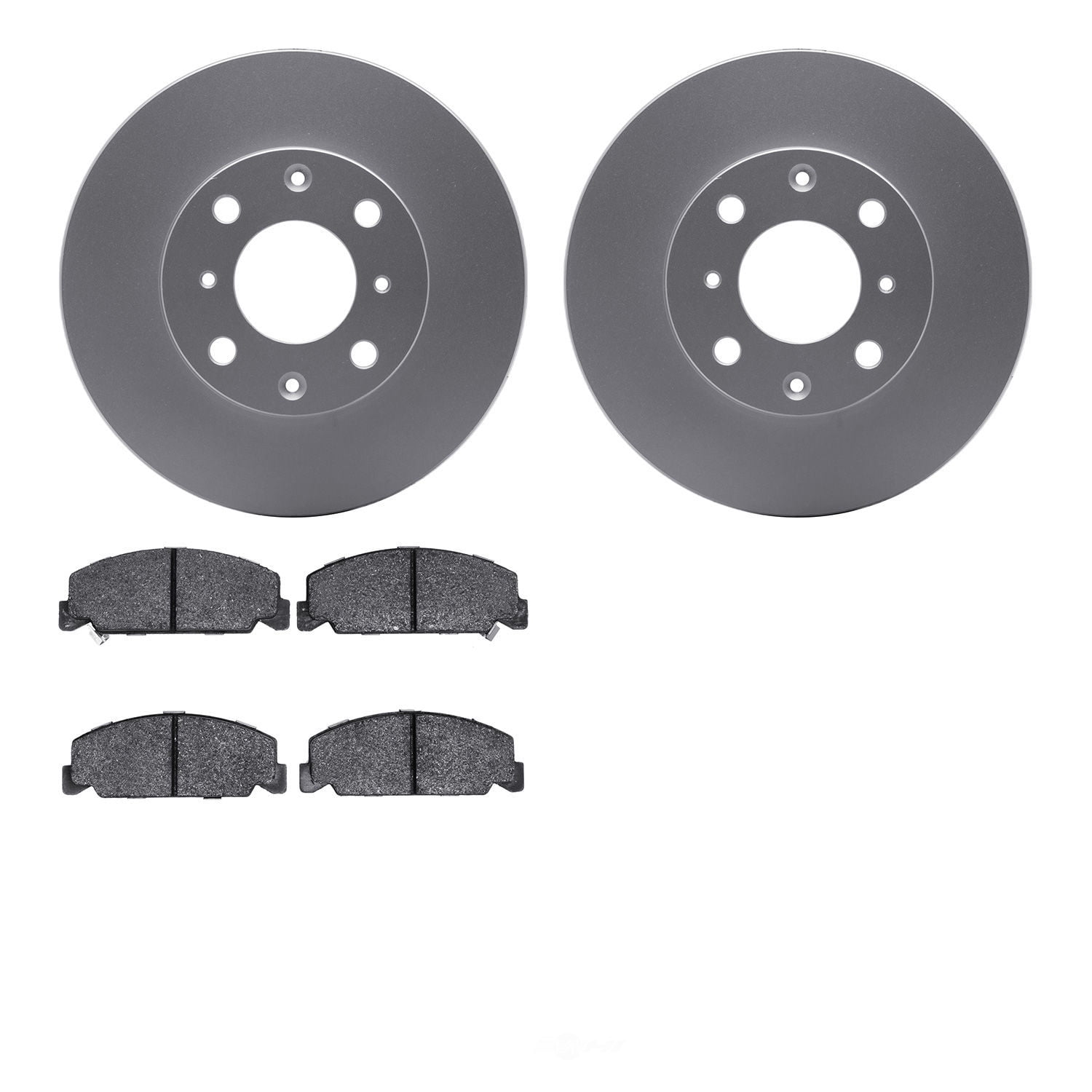 Dynamic Friction Company 4502-59063 DFC GEOSPEC Rotors with 5000 Advanced Brake Pads