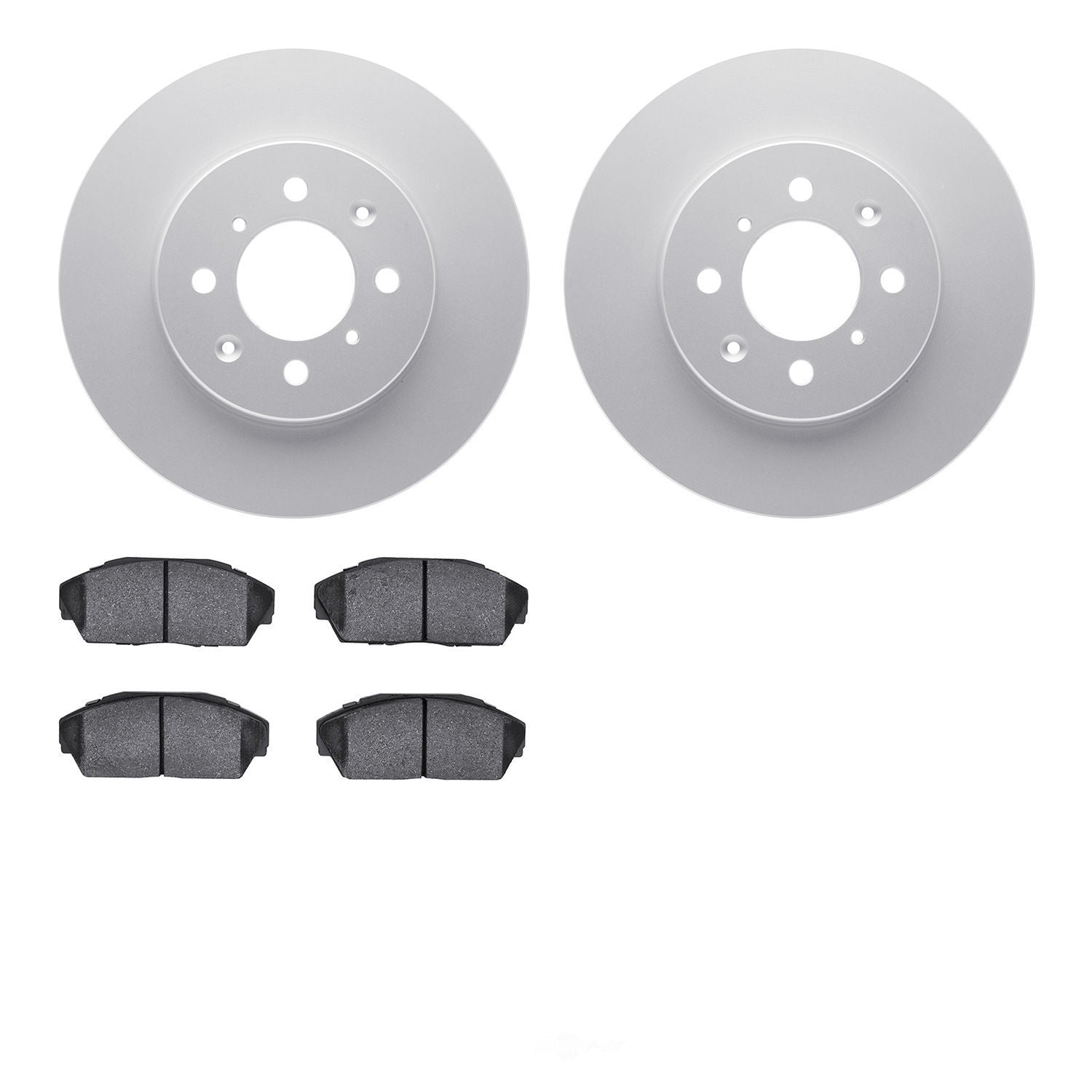 Dynamic Friction Company 4502-59097 DFC GEOSPEC Rotors with 5000 Advanced Brake Pads