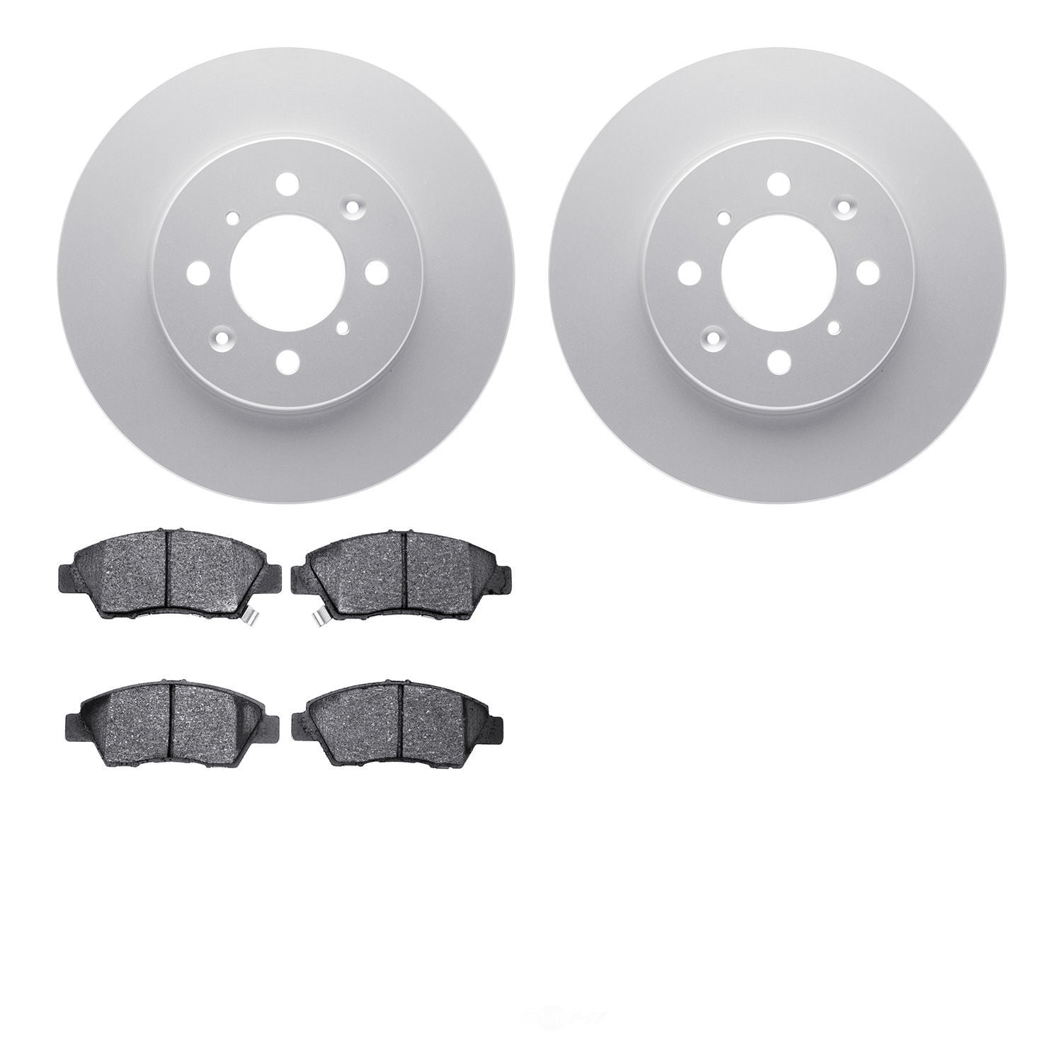 Dynamic Friction Company 4502-59100 DFC GEOSPEC Rotors with 5000 Advanced Brake Pads
