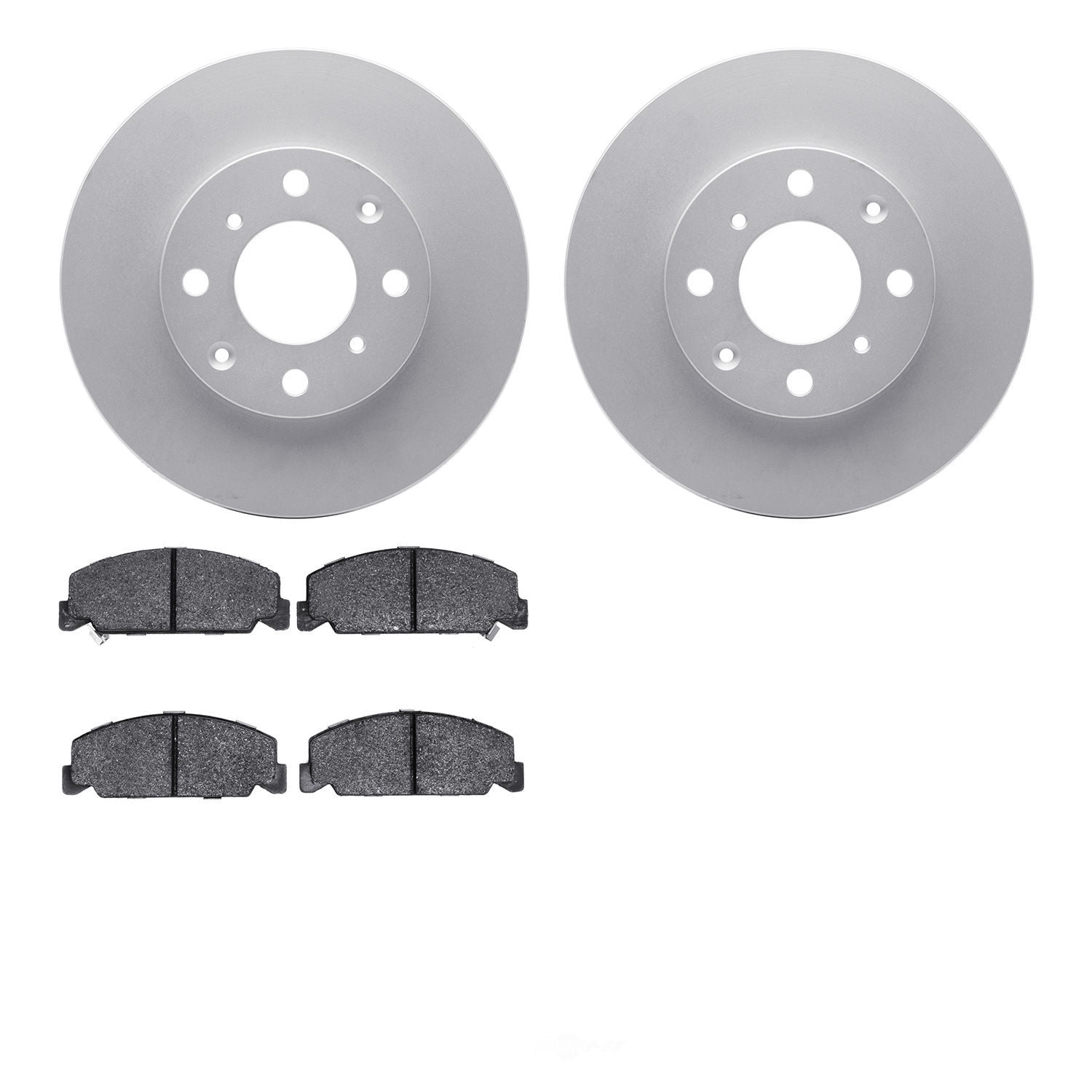 Dynamic Friction Company 4502-59104 DFC GEOSPEC Rotors with 5000 Advanced Brake Pads