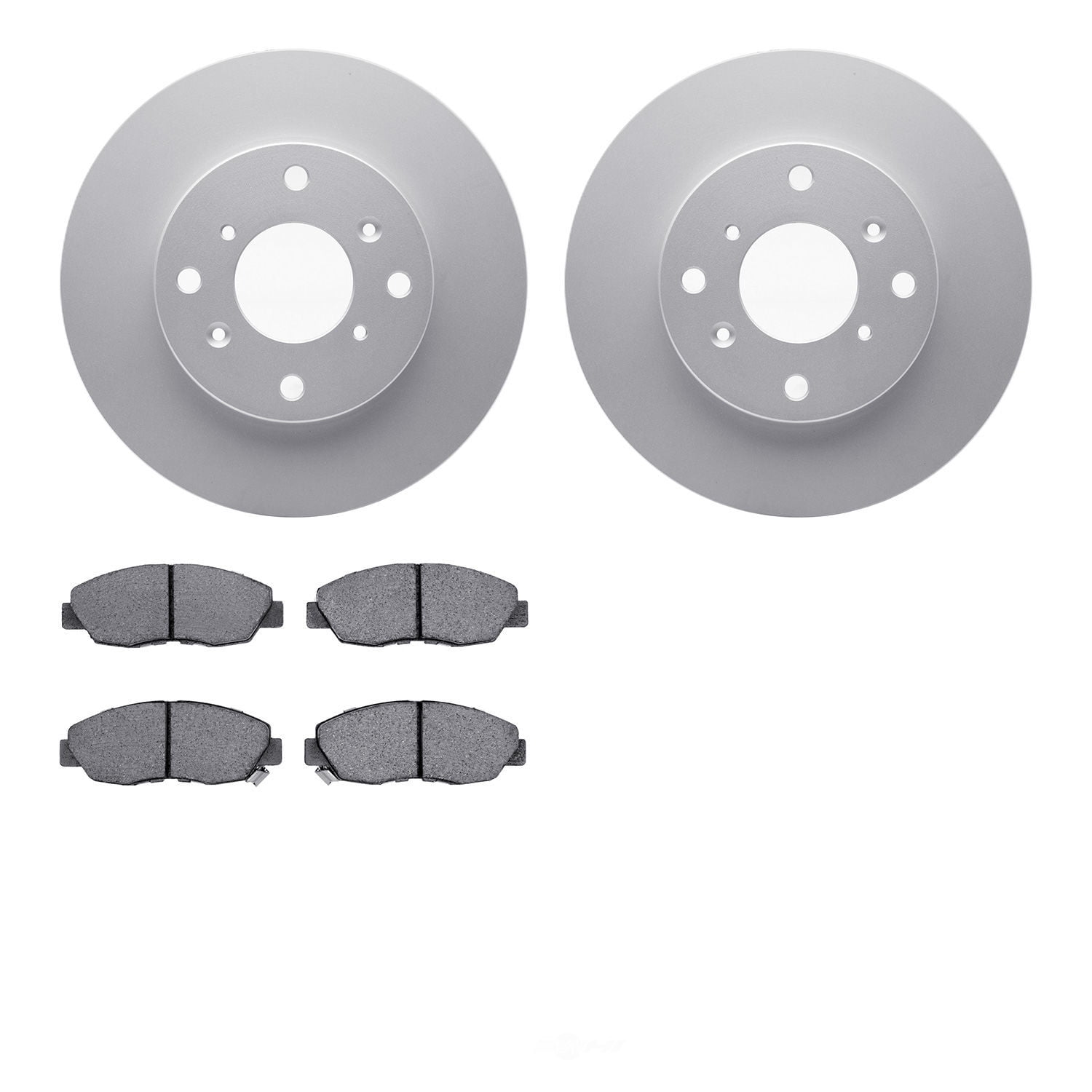 Dynamic Friction Company 4502-59107 DFC GEOSPEC Rotors with 5000 Advanced Brake Pads