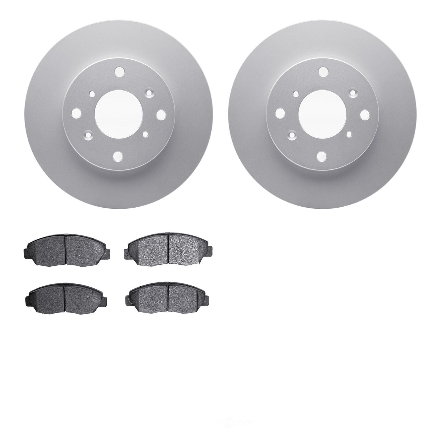 Dynamic Friction Company 4502-59108 DFC GEOSPEC Rotors with 5000 Advanced Brake Pads