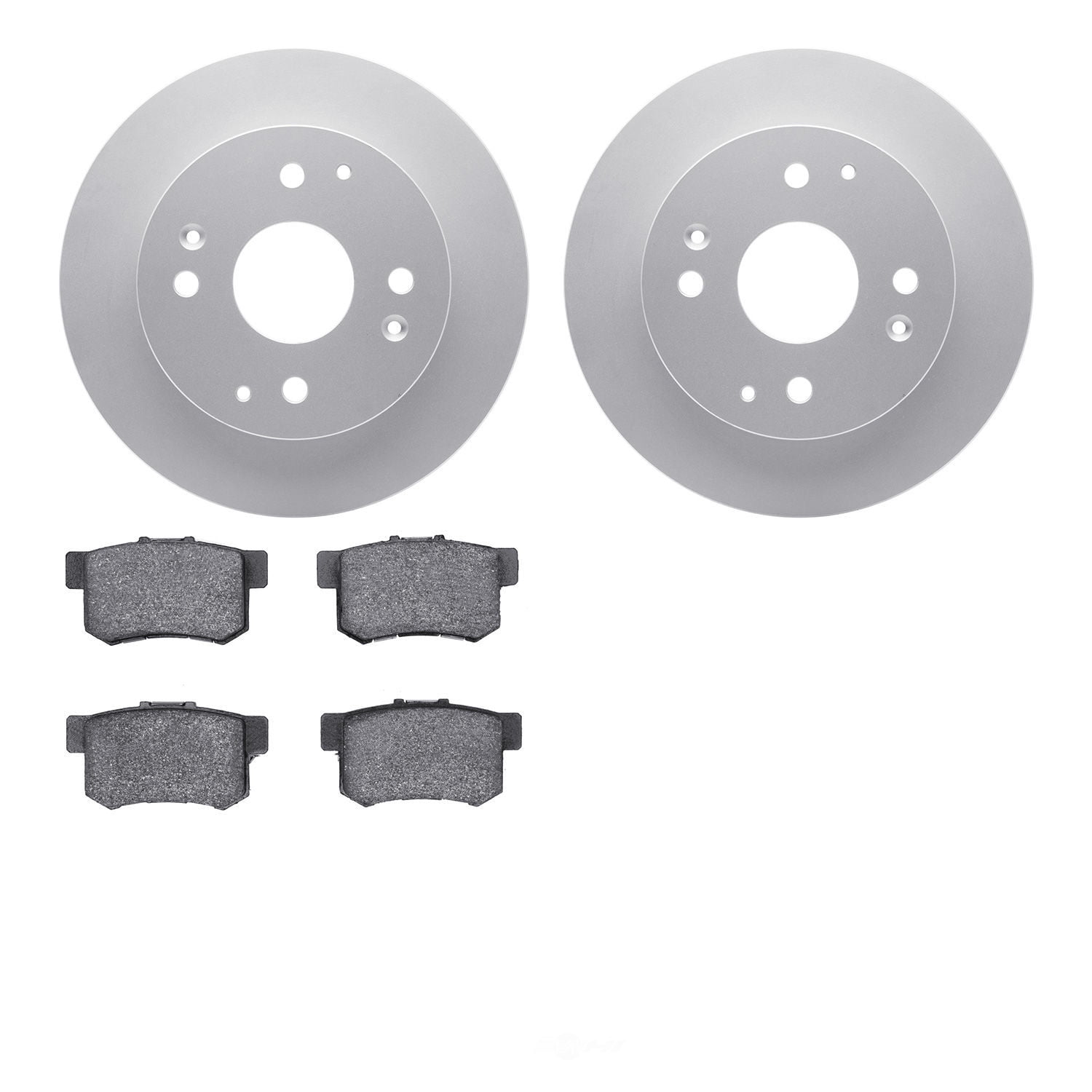 Dynamic Friction Company 4502-59110 DFC GEOSPEC Rotors with 5000 Advanced Brake Pads