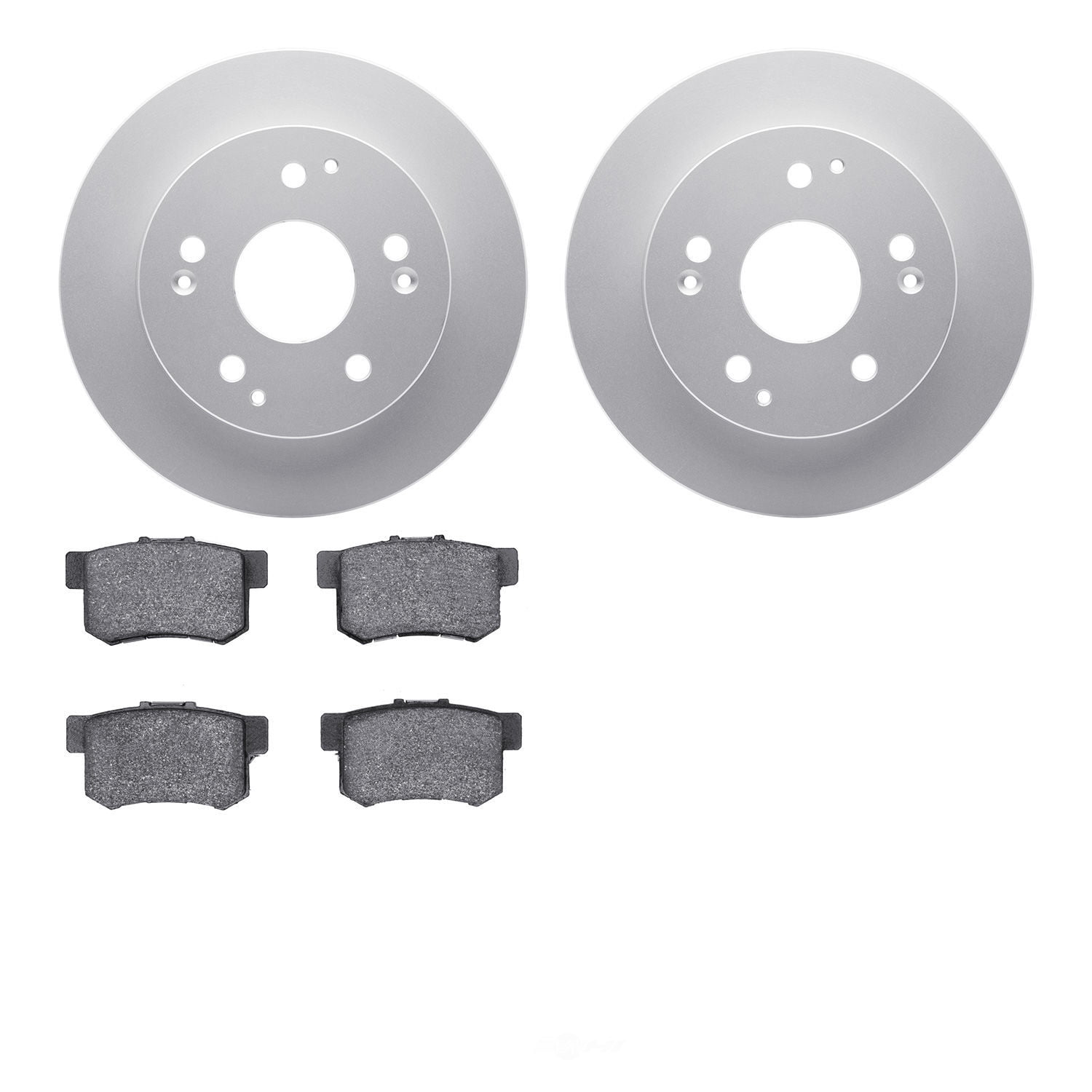 Dynamic Friction Company 4502-59111 DFC GEOSPEC Rotors with 5000 Advanced Brake Pads