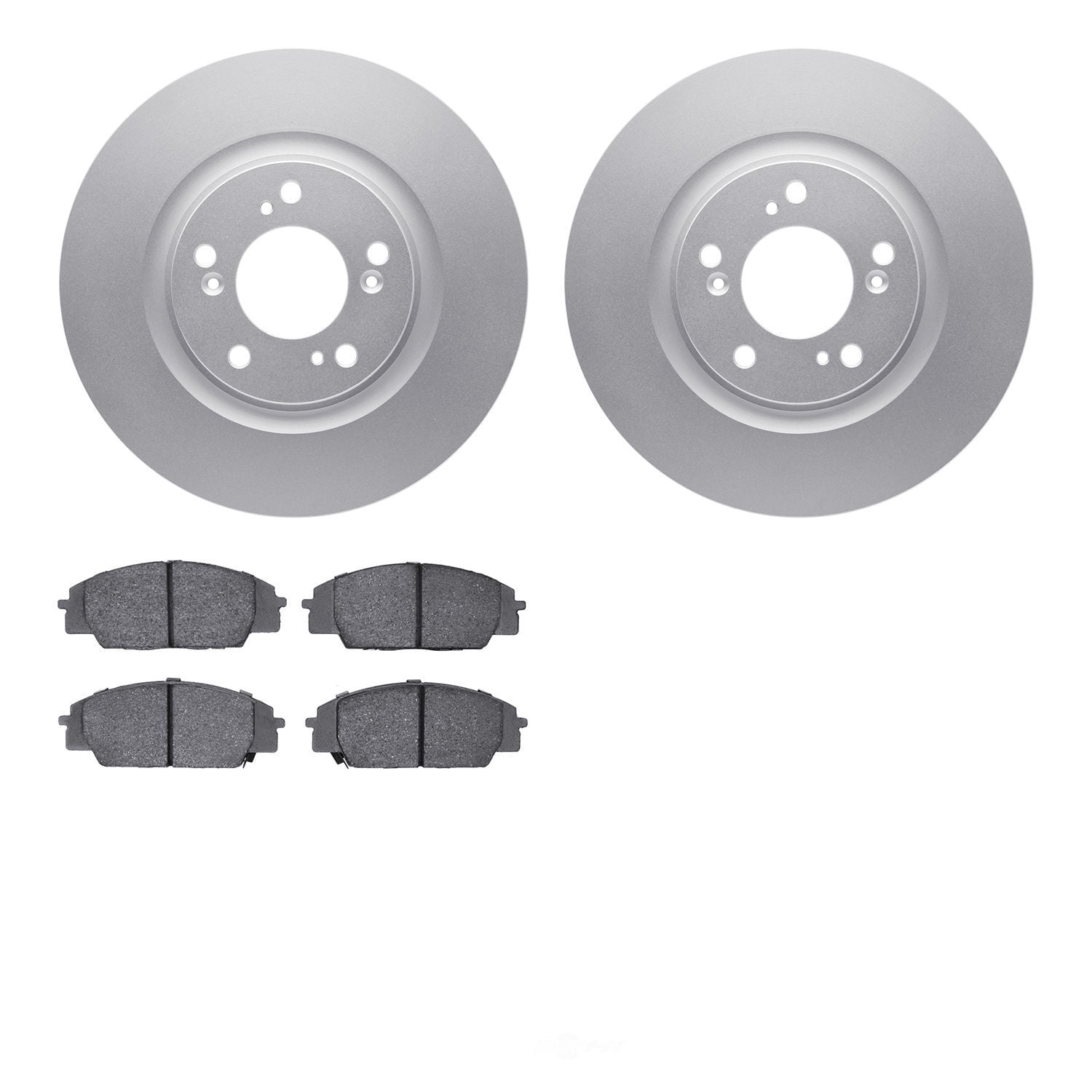 Dynamic Friction Company 4502-59113 DFC GEOSPEC Rotors with 5000 Advanced Brake Pads