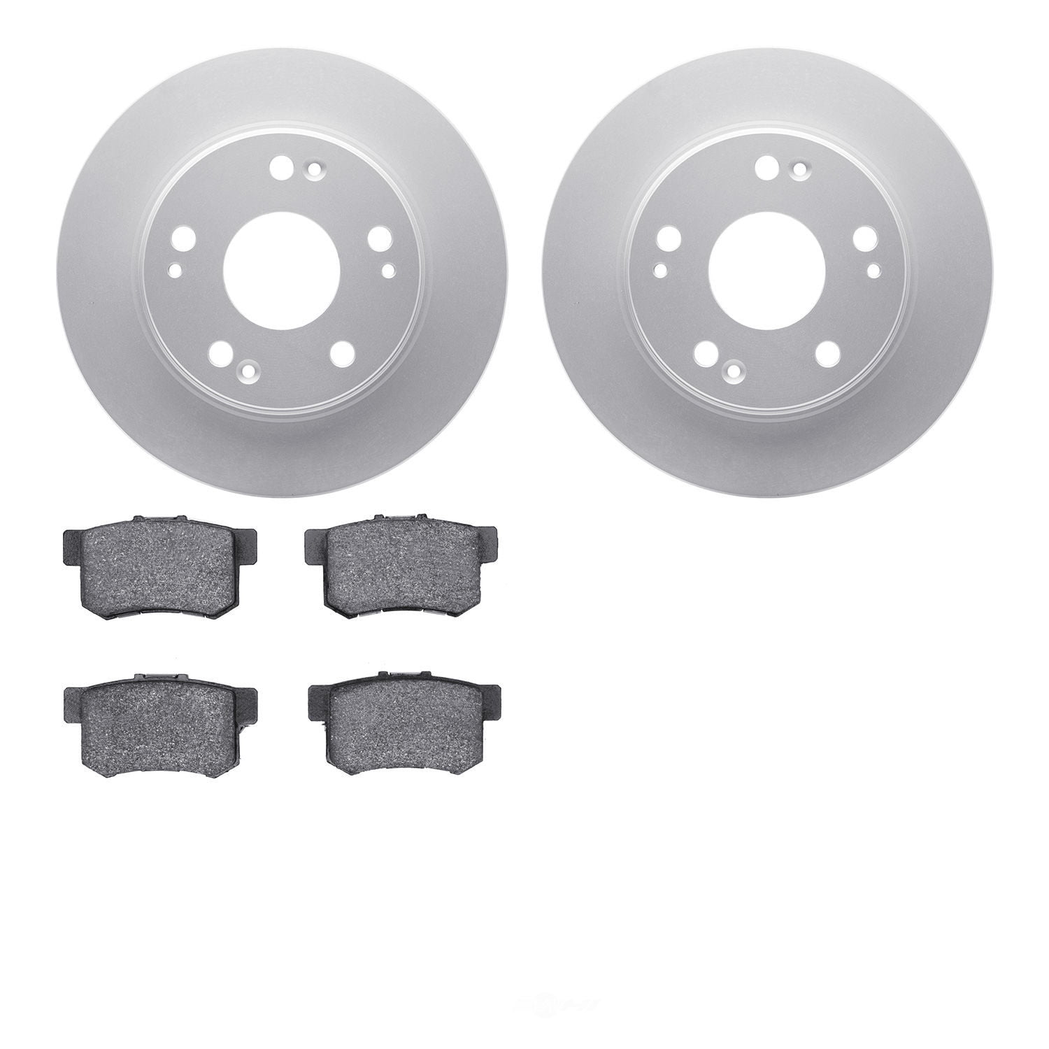 Dynamic Friction Company 4502-59115 DFC GEOSPEC Rotors with 5000 Advanced Brake Pads