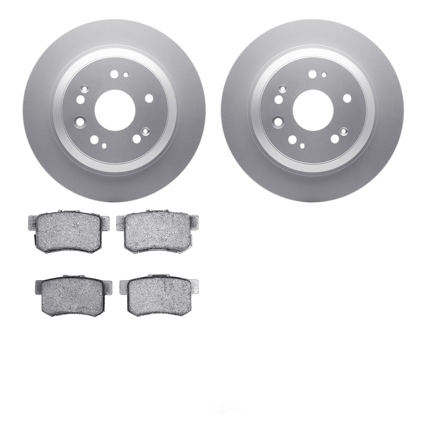 Dynamic Friction Company 4502-59122 DFC GEOSPEC Rotors with 5000 Advanced Brake Pads