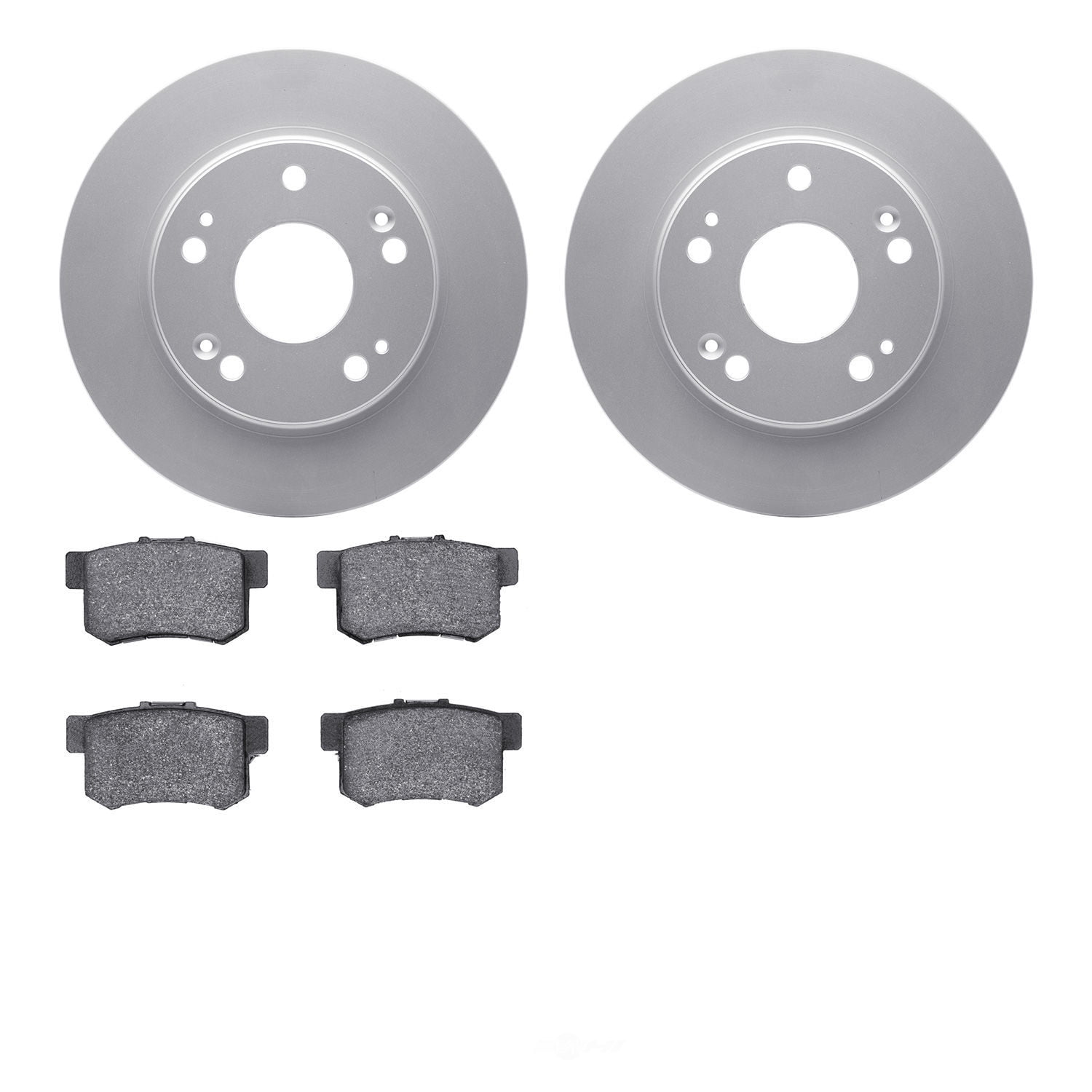 Dynamic Friction Company 4502-59126 DFC GEOSPEC Rotors with 5000 Advanced Brake Pads