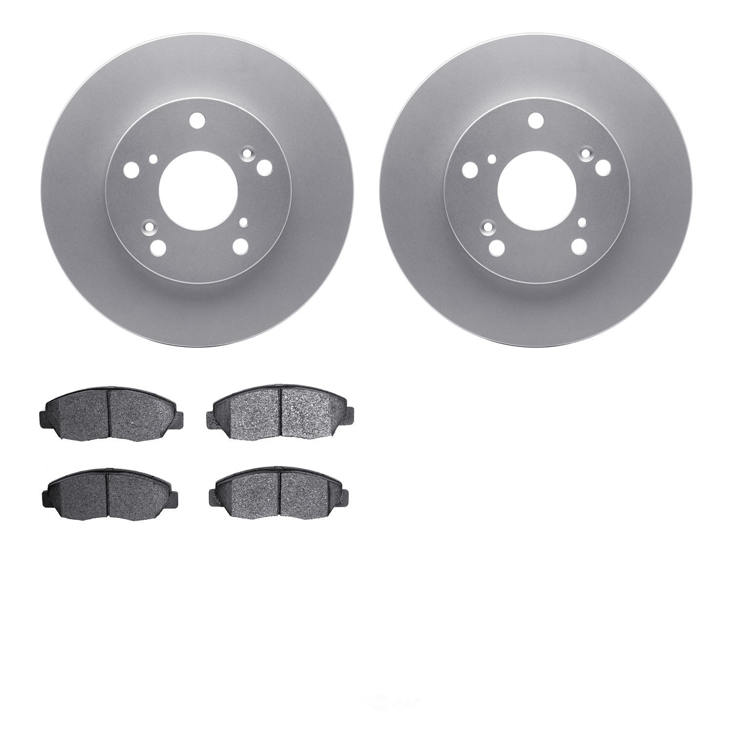 Dynamic Friction Company 4502-59128 DFC GEOSPEC Rotors with 5000 Advanced Brake Pads