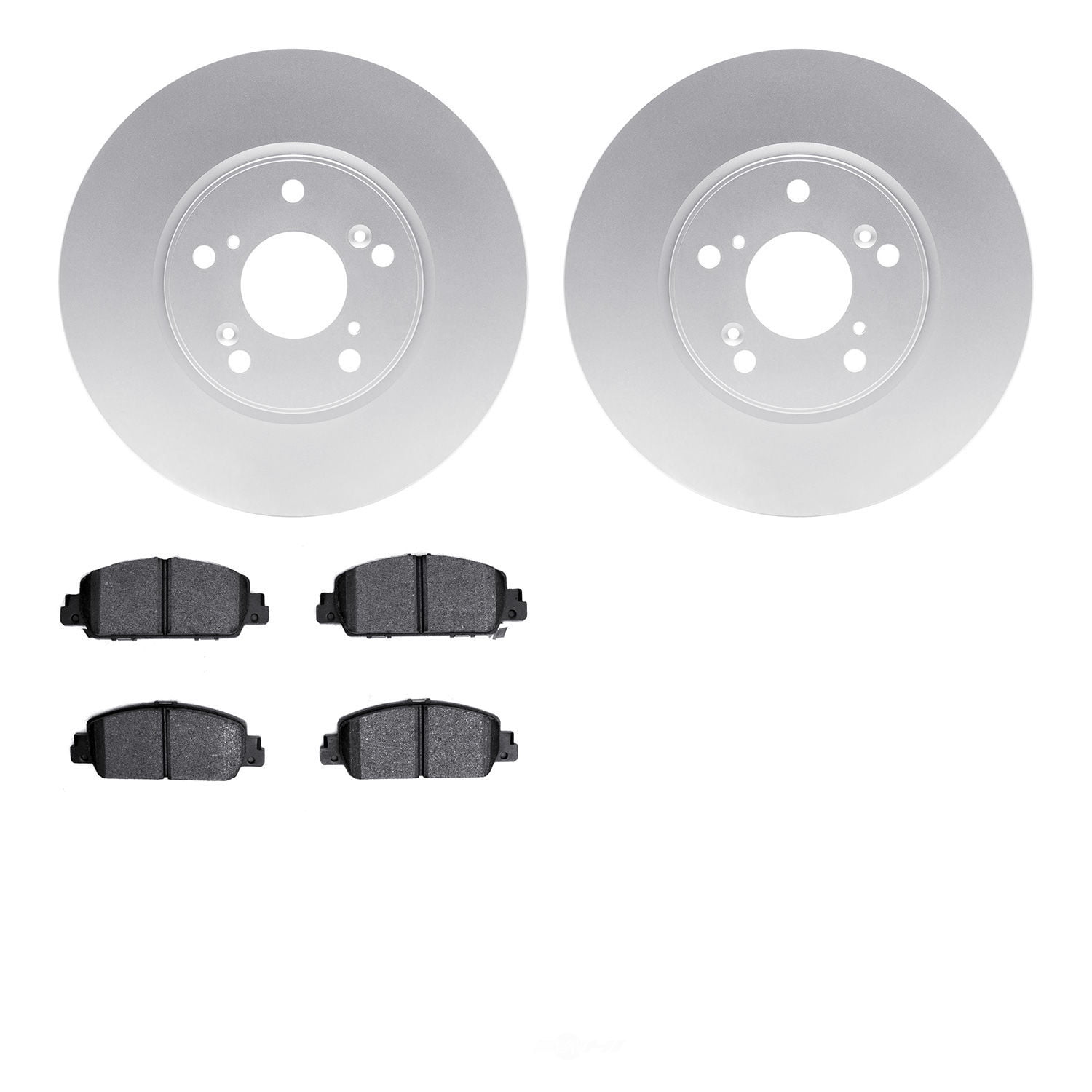 Dynamic Friction Company 4502-59132 DFC GEOSPEC Rotors with 5000 Advanced Brake Pads